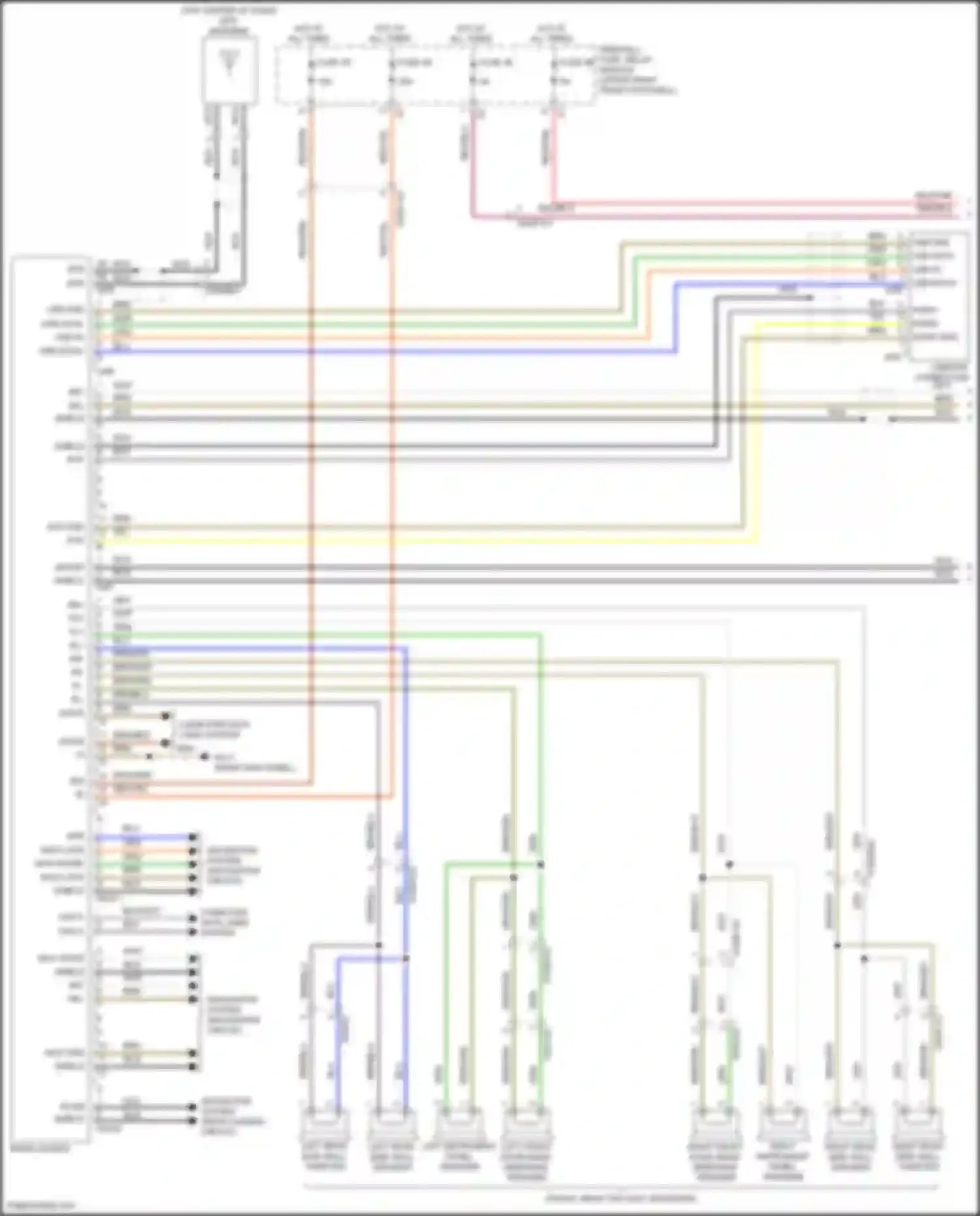 Vito Mercedes-Benz W447 facelift (2018-2024): Radio circuit (1 of 2)