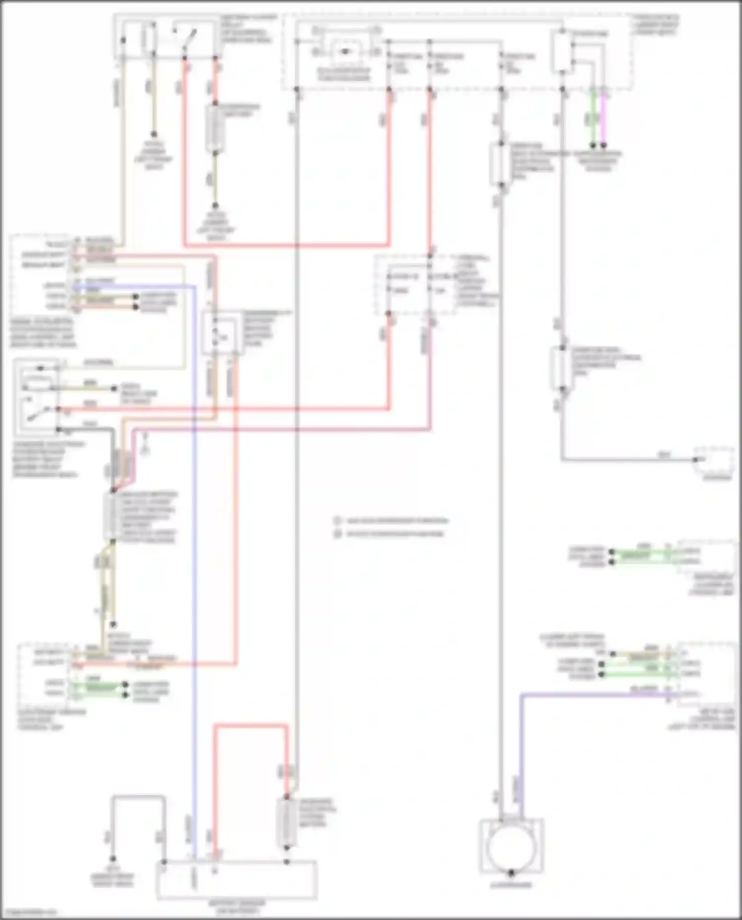 Vito Mercedes-Benz W447 facelift (2018-2024): Charging circuit