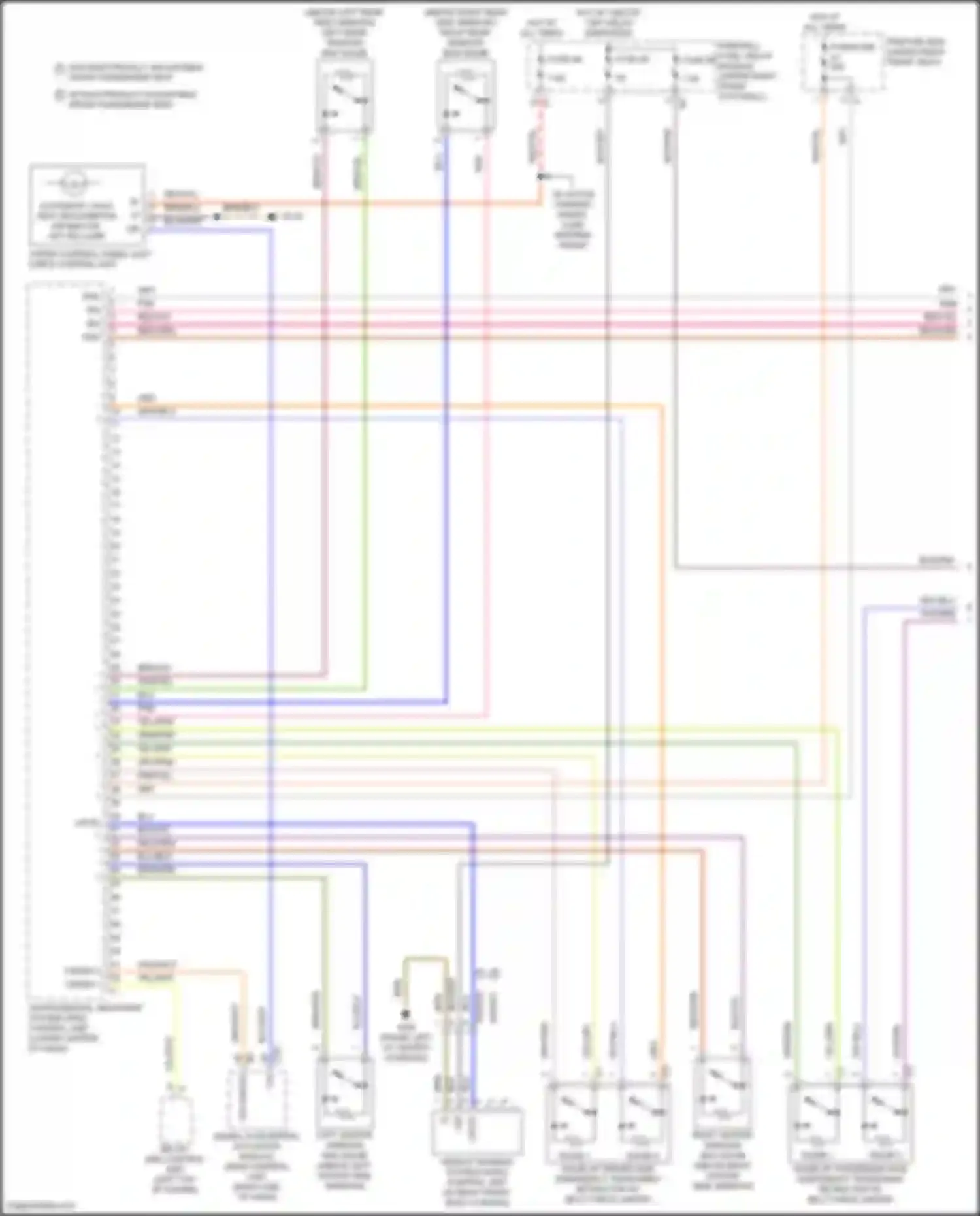 Vito Mercedes-Benz W447 facelift (2018-2024): Supplemental restraints circuit (1 of 3)