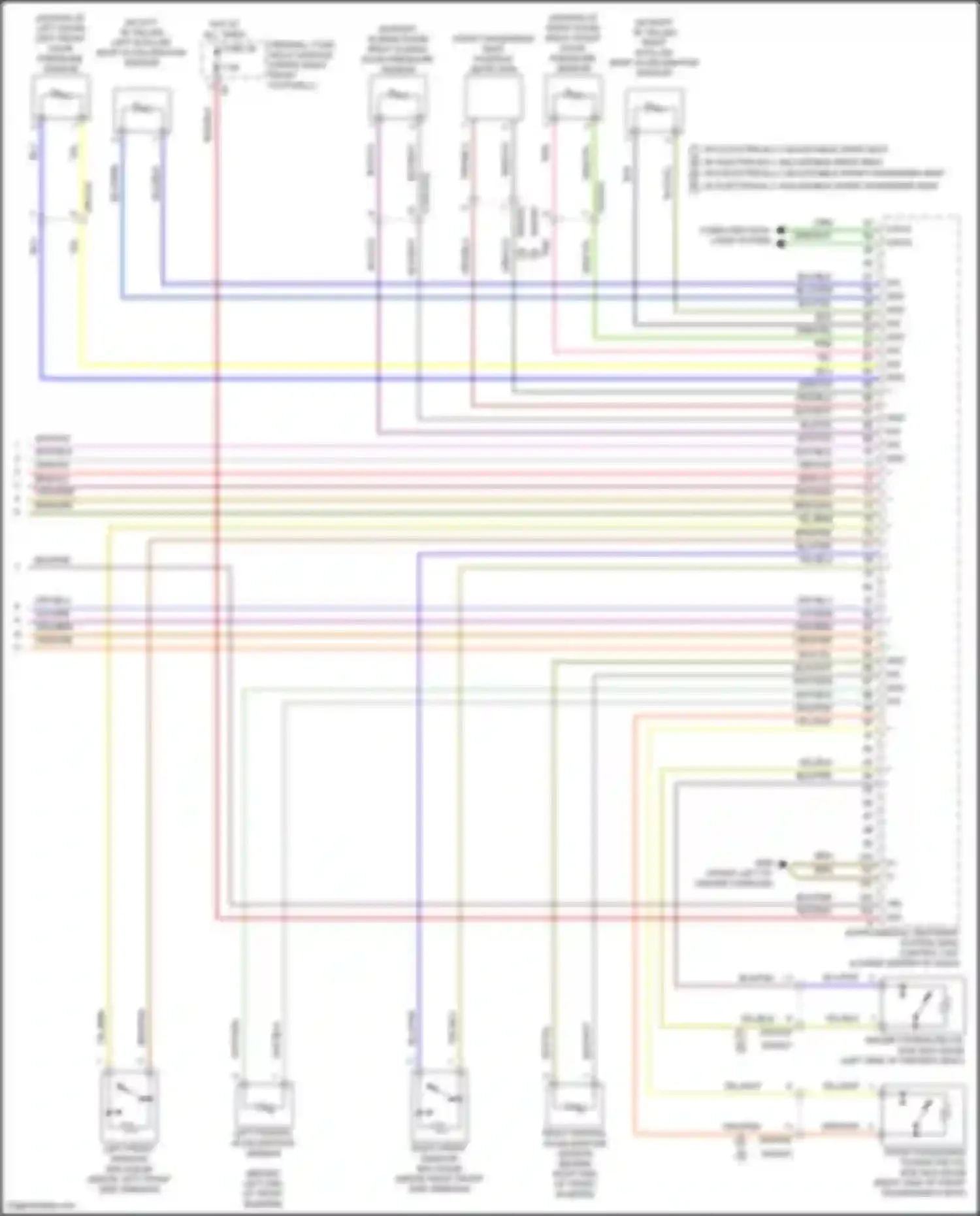 Vito Mercedes-Benz W447 facelift (2018-2024): Supplemental restraints circuit (3 of 3)