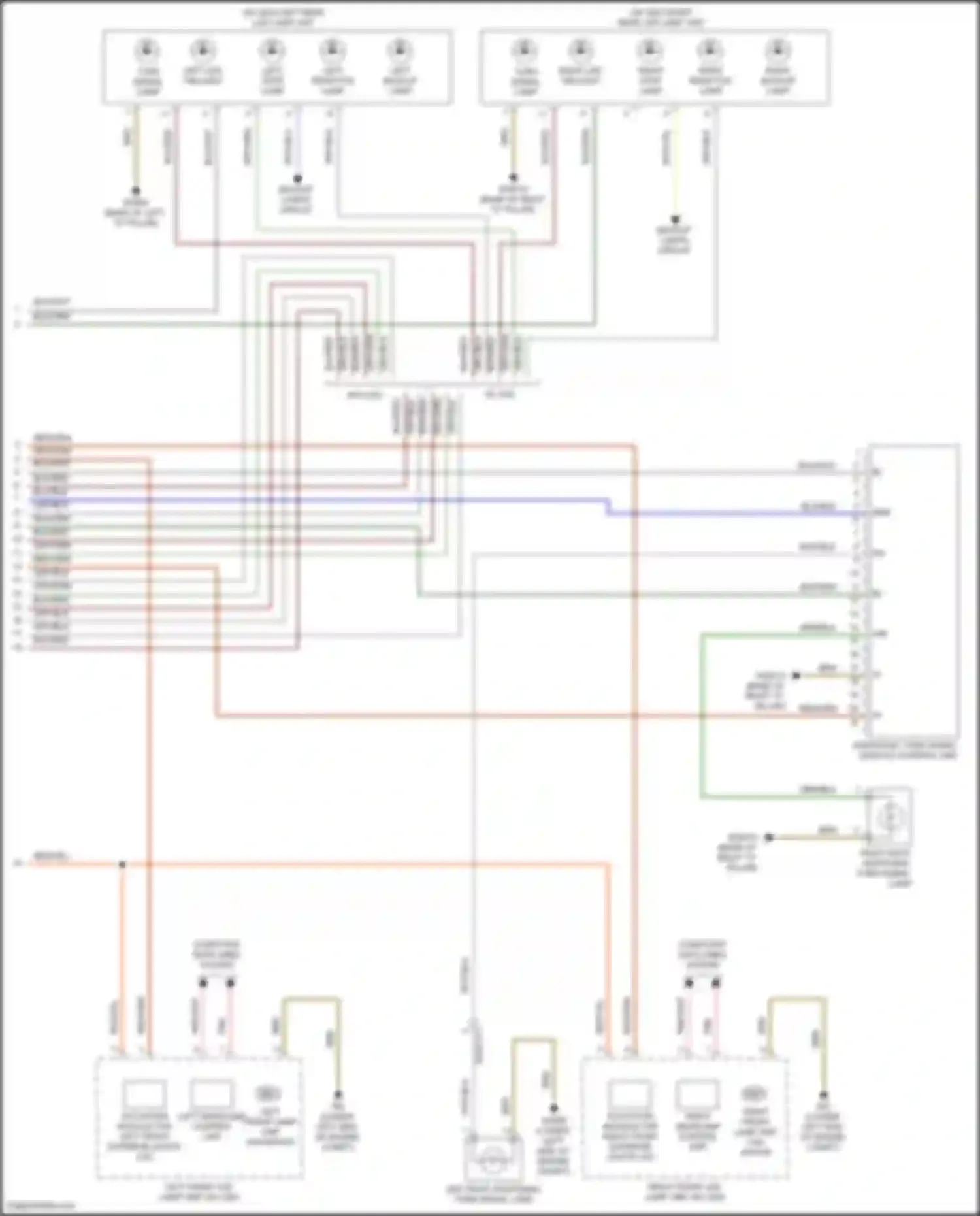 Wiring diagram additional turn signal module control unit for Mercedes-Benz Vito W447 facelift (2018-2024) (1 of 2)