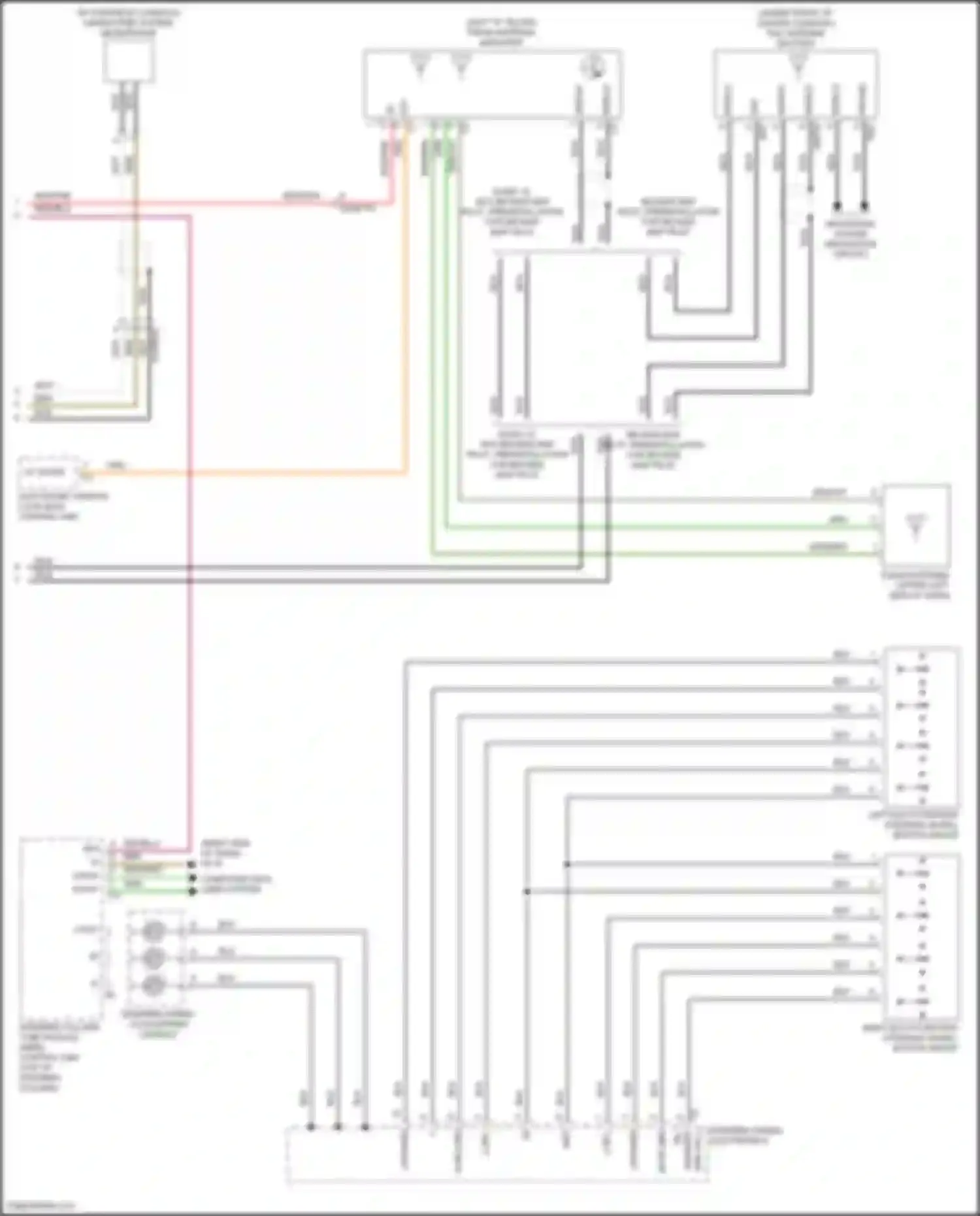 Wiring diagram audio 15, w/o becker map pilot, preinstallation for becker map pilot for Mercedes-Benz Vito W447 facelift (2018-2024) (1 of 2)