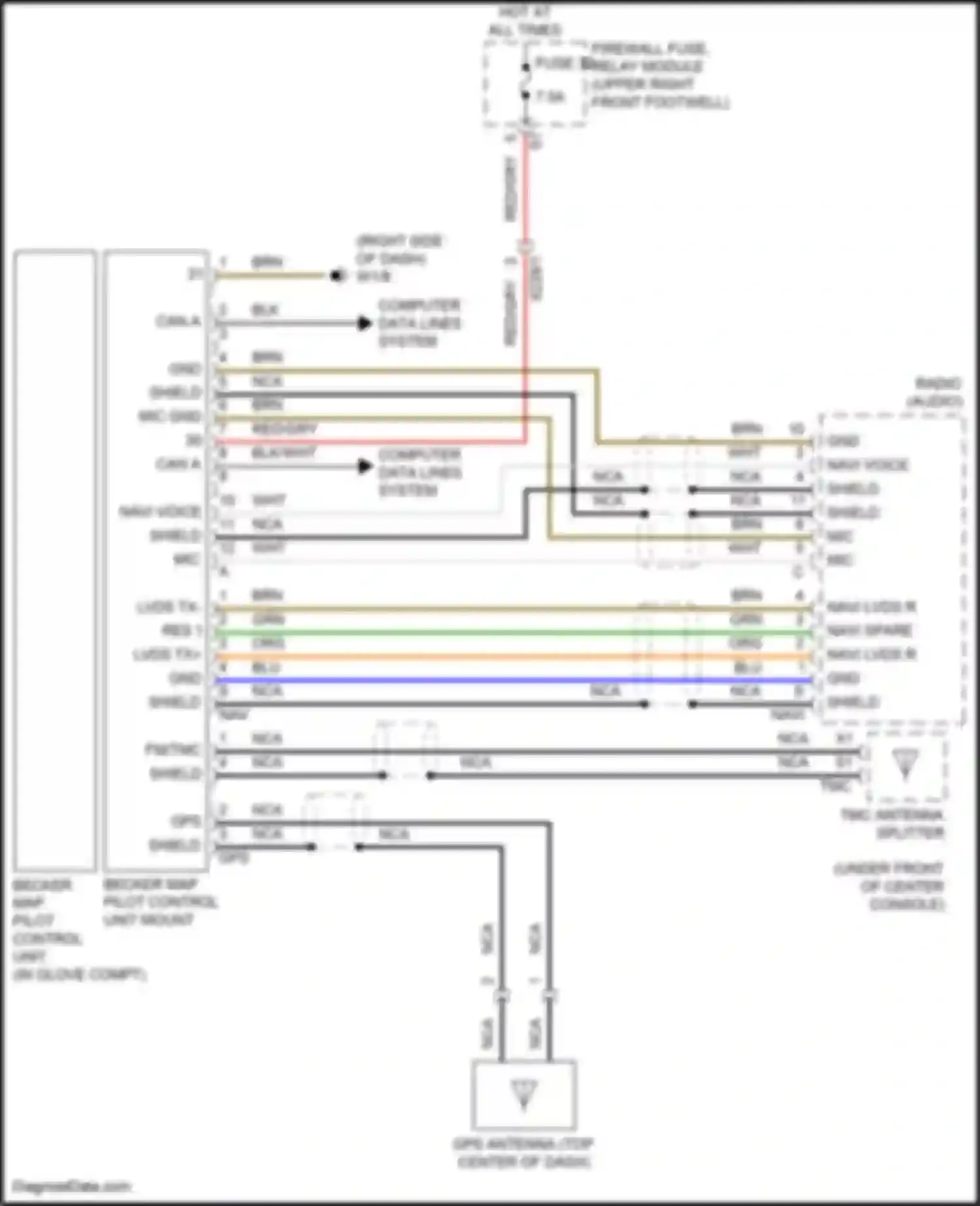 Wiring diagram can a h for Mercedes-Benz Vito W447 facelift (2018-2024) (4 of 5)