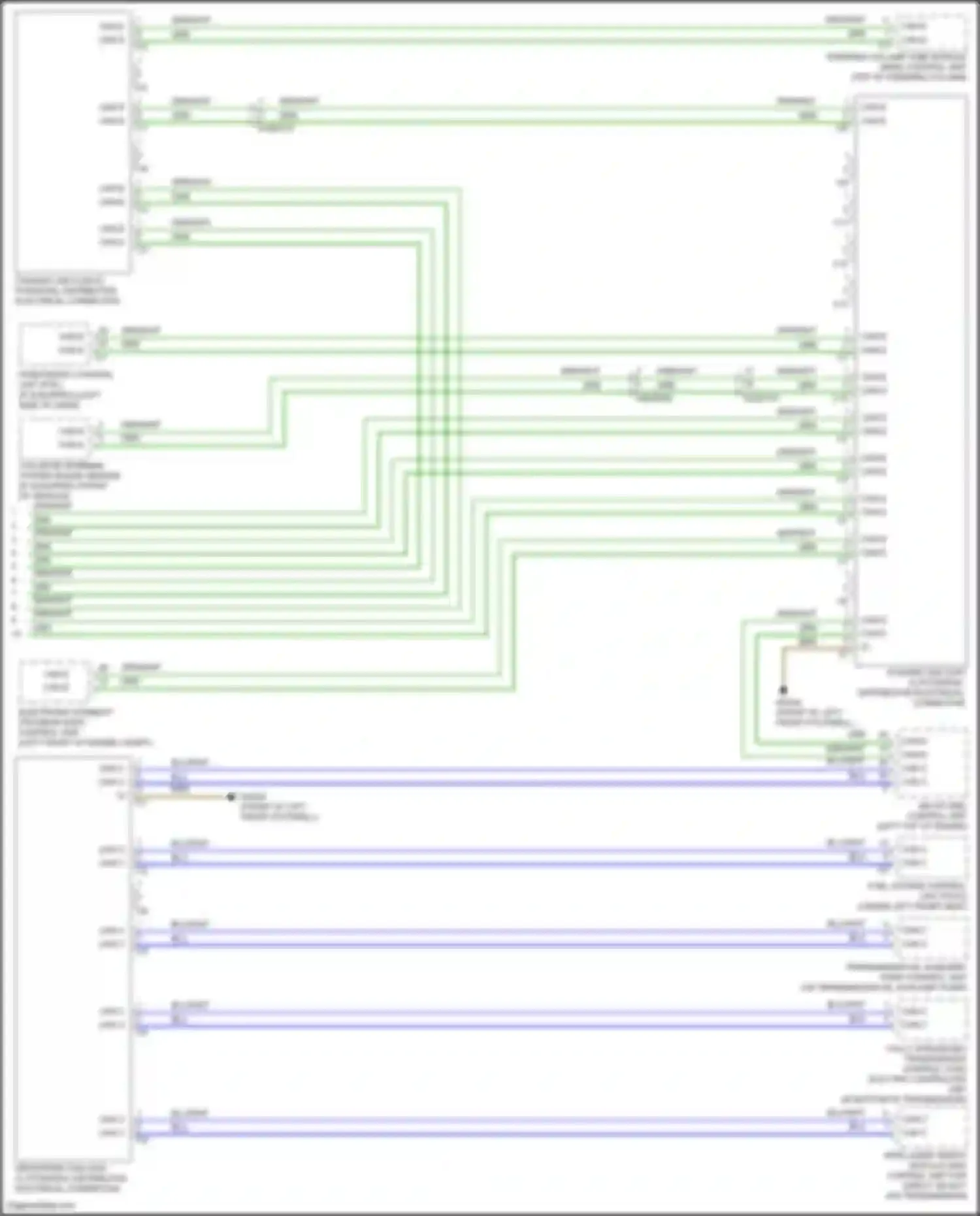 Wiring diagram collision warning system radar sensor for Mercedes-Benz Vito W447 facelift (2018-2024) (3 of 4)
