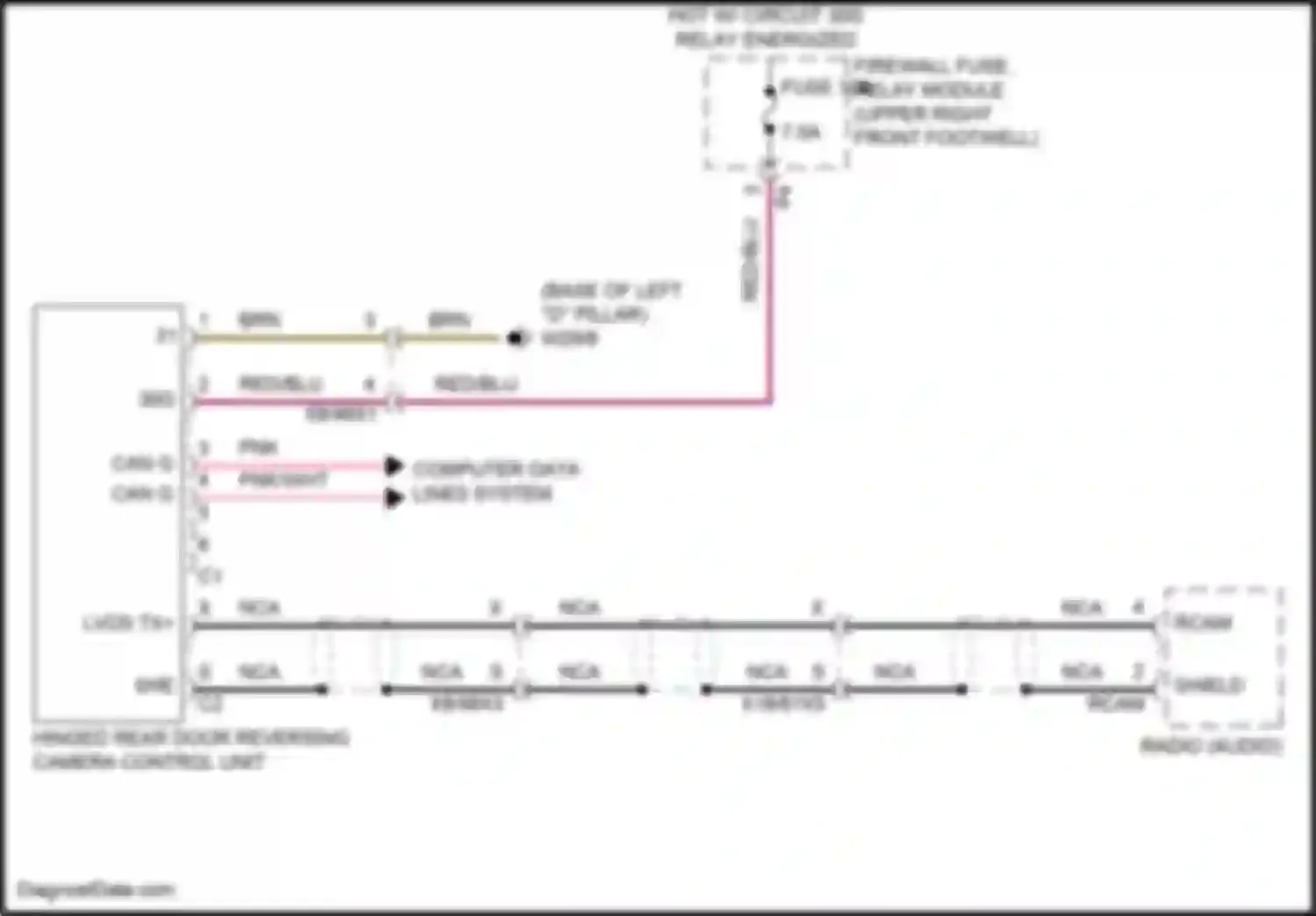 Wiring diagram computer data lines system for Mercedes-Benz Vito W447 facelift (2018-2024) (50 of 67)