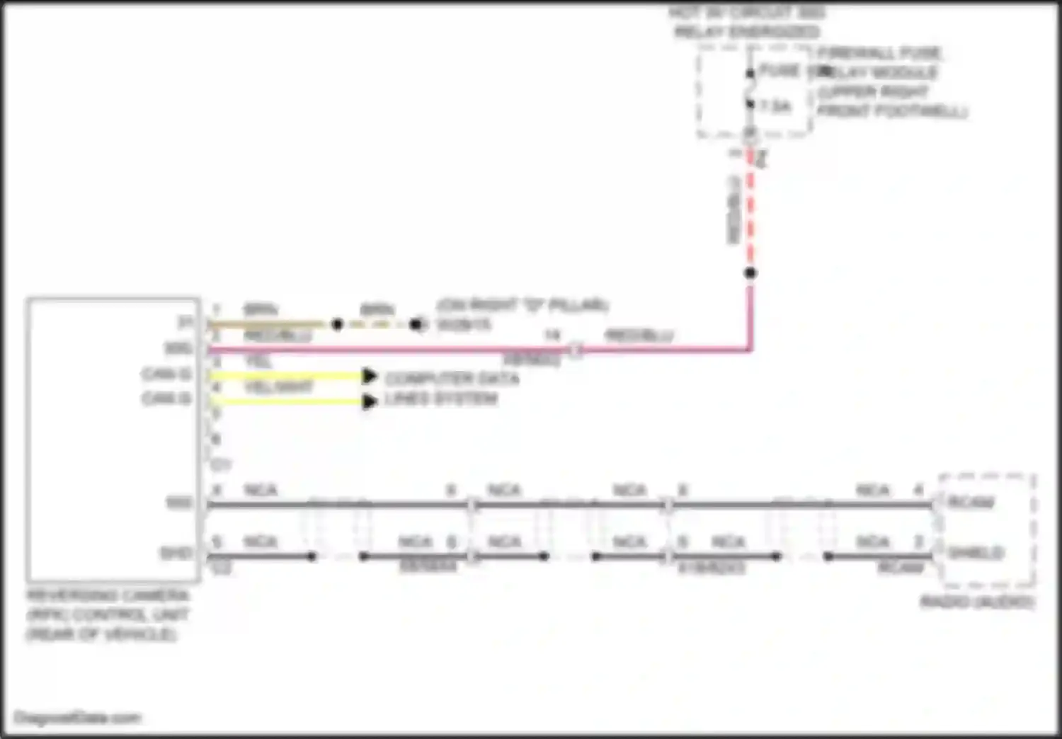 Wiring diagram computer data lines system for Mercedes-Benz Vito W447 facelift (2018-2024) (49 of 67)