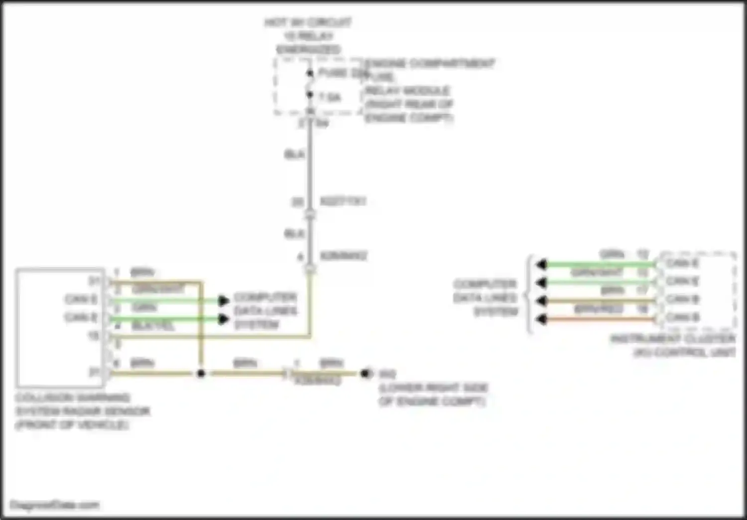 Wiring diagram computer data lines system for Mercedes-Benz Vito W447 facelift (2018-2024) (55 of 67)