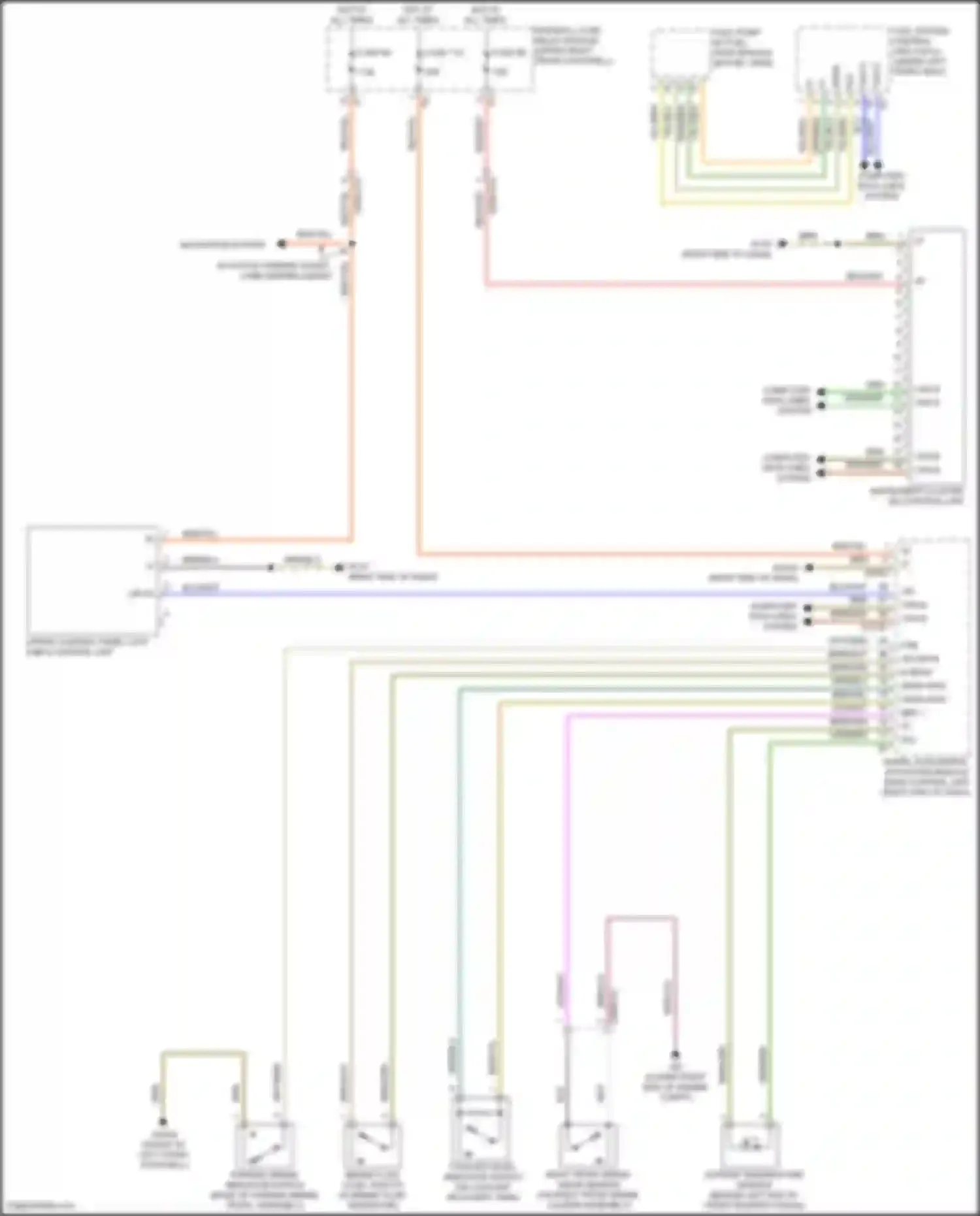 Wiring diagram coolant level indicator switch for Mercedes-Benz Vito W447 facelift (2018-2024) (2 of 2)
