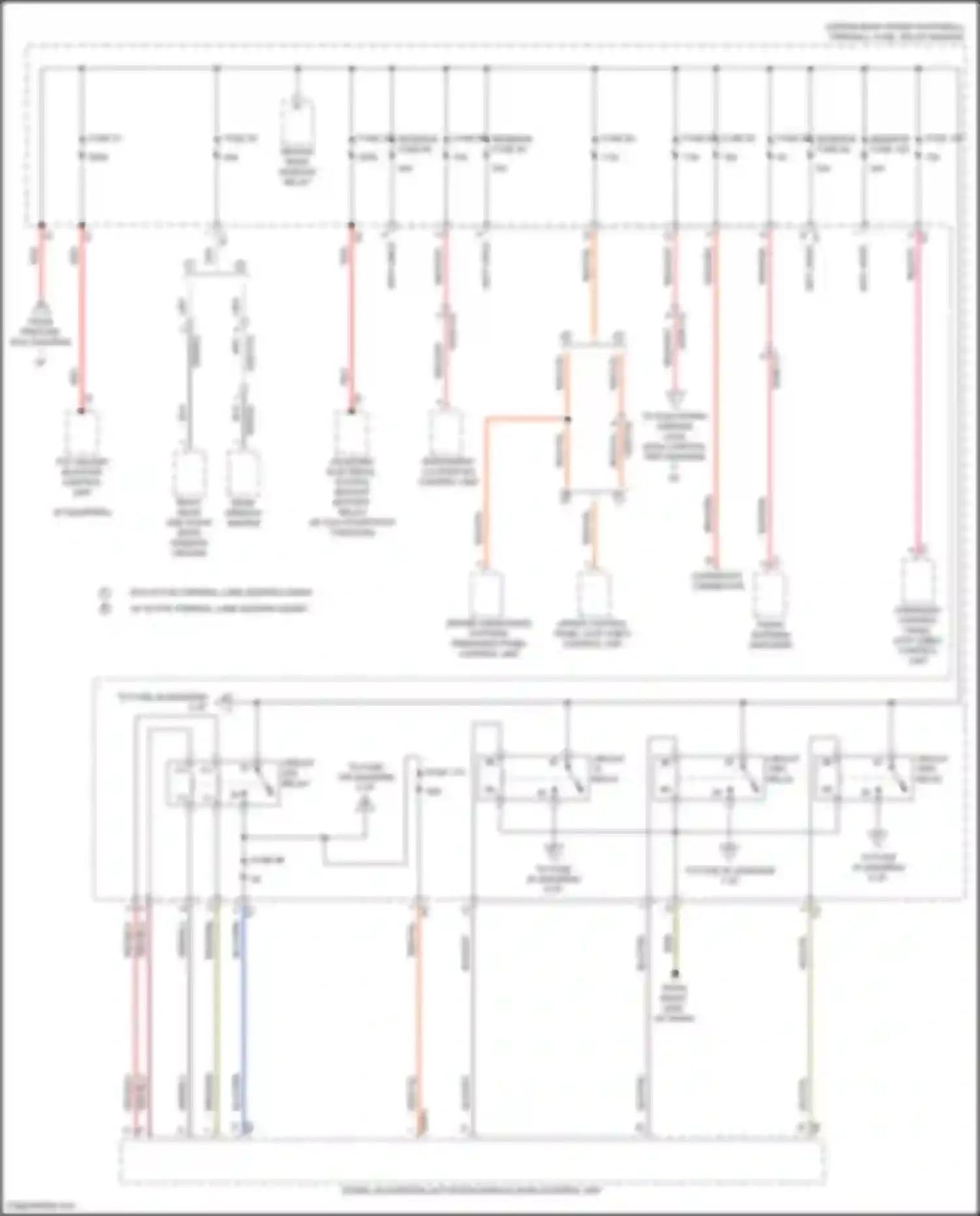 Wiring diagram driver assistance systems operating panel control unit for Mercedes-Benz Vito W447 facelift (2018-2024) (4 of 4)