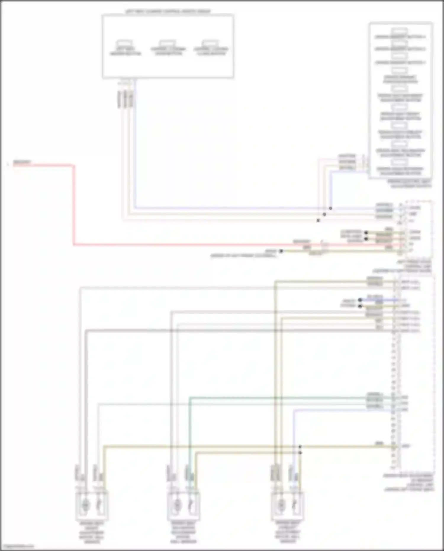 Wiring diagram driver memory button 2 for Mercedes-Benz Vito W447 facelift (2018-2024) (1 of 2)