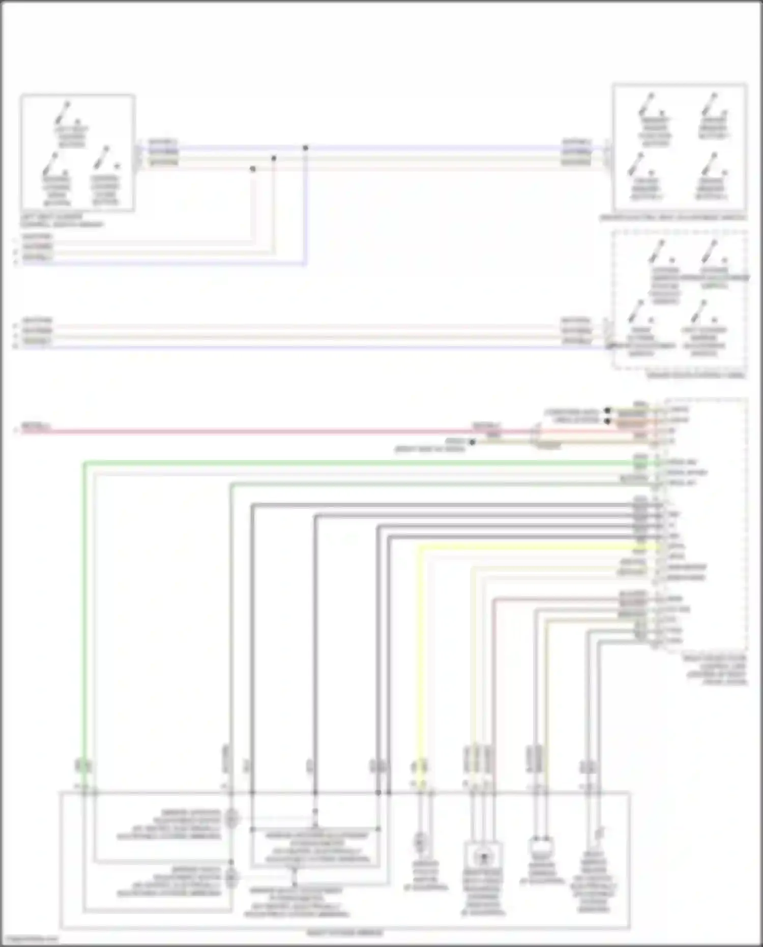 Wiring diagram driver memory button 3 for Mercedes-Benz Vito W447 facelift (2018-2024) (2 of 2)