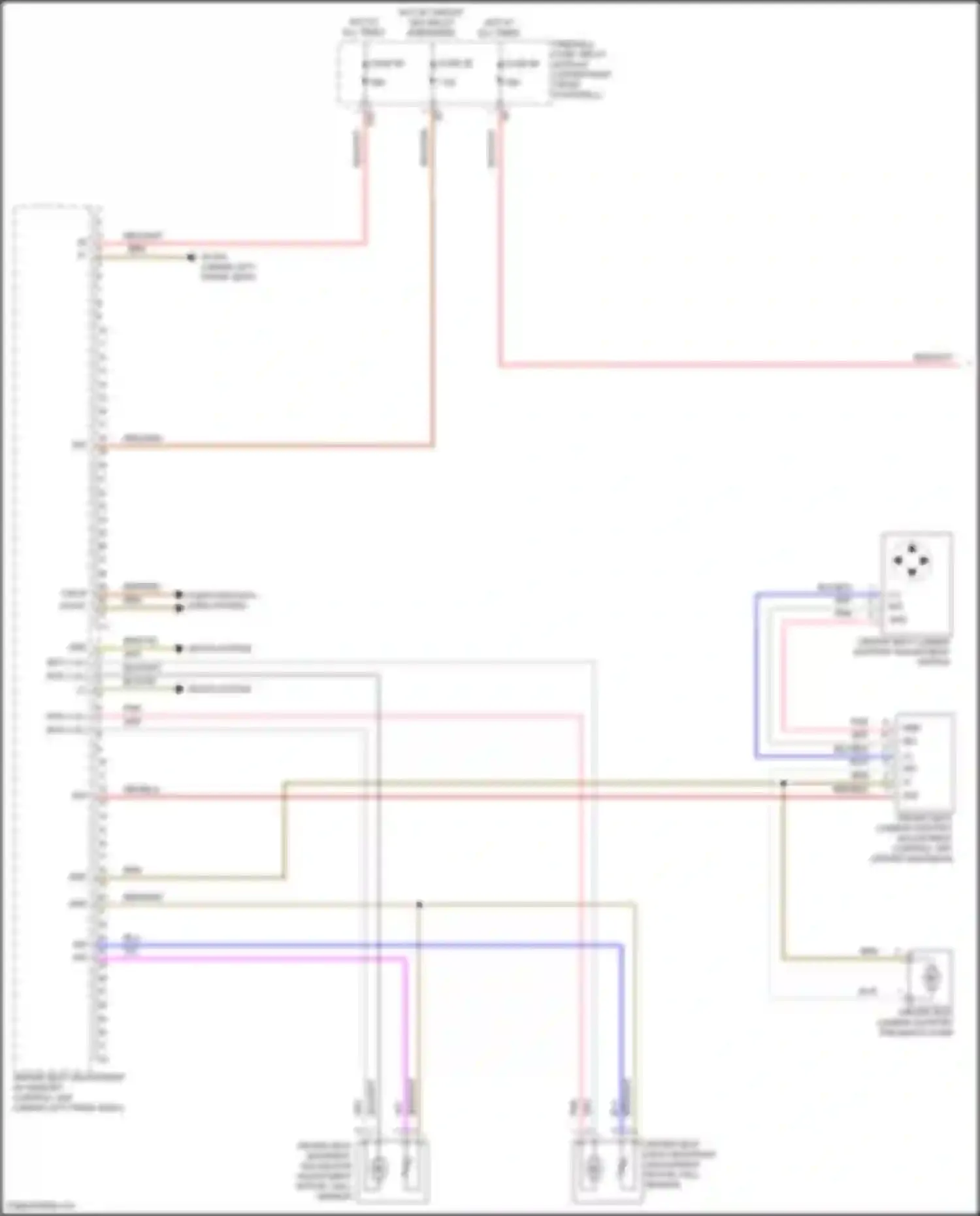 Wiring diagram driver seat adjustment w/ memory control unit for Mercedes-Benz Vito W447 facelift (2018-2024) (1 of 3)