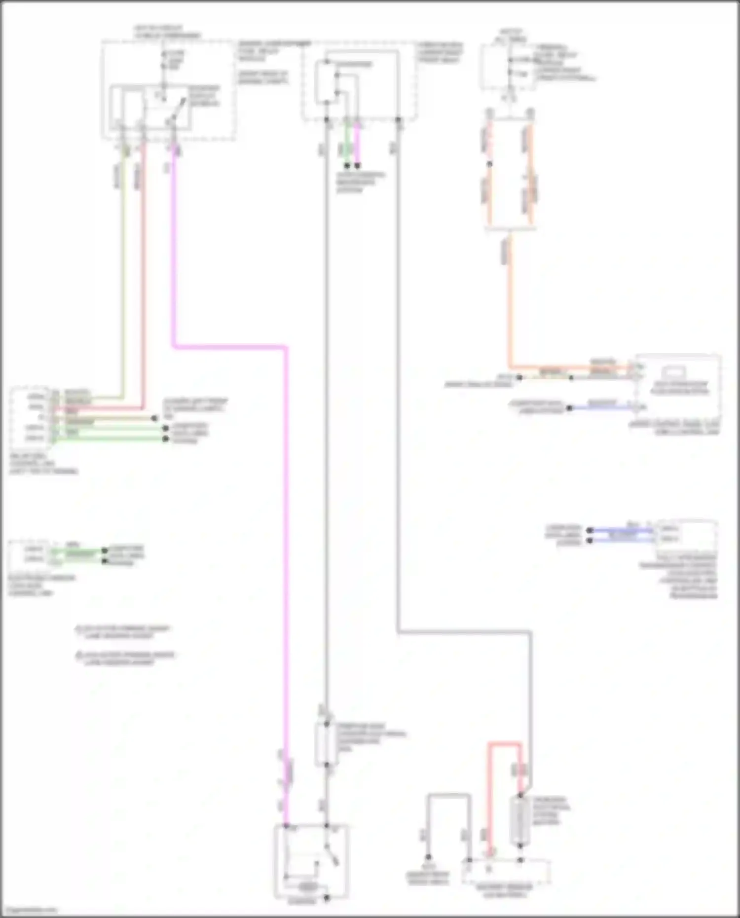Wiring diagram engine compartment fuse, relay module for Mercedes-Benz Vito W447 facelift (2018-2024) (17 of 19)