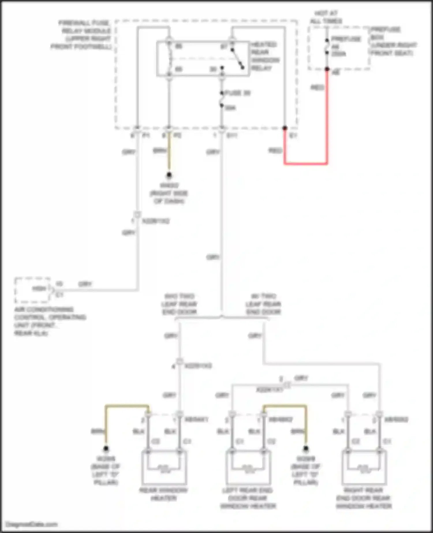 Wiring diagram firewall fuse, relay module for Mercedes-Benz Vito W447 facelift (2018-2024) (7 of 51)