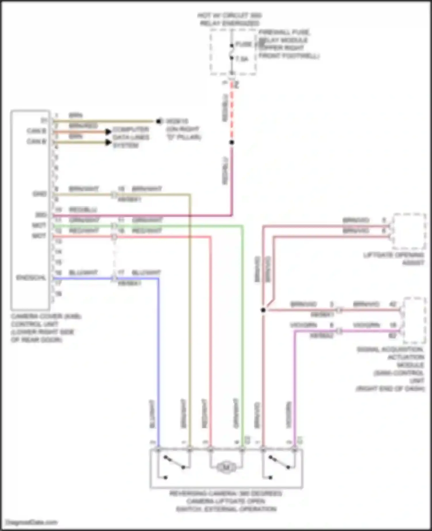 Wiring diagram firewall fuse, relay module for Mercedes-Benz Vito W447 facelift (2018-2024) (32 of 51)