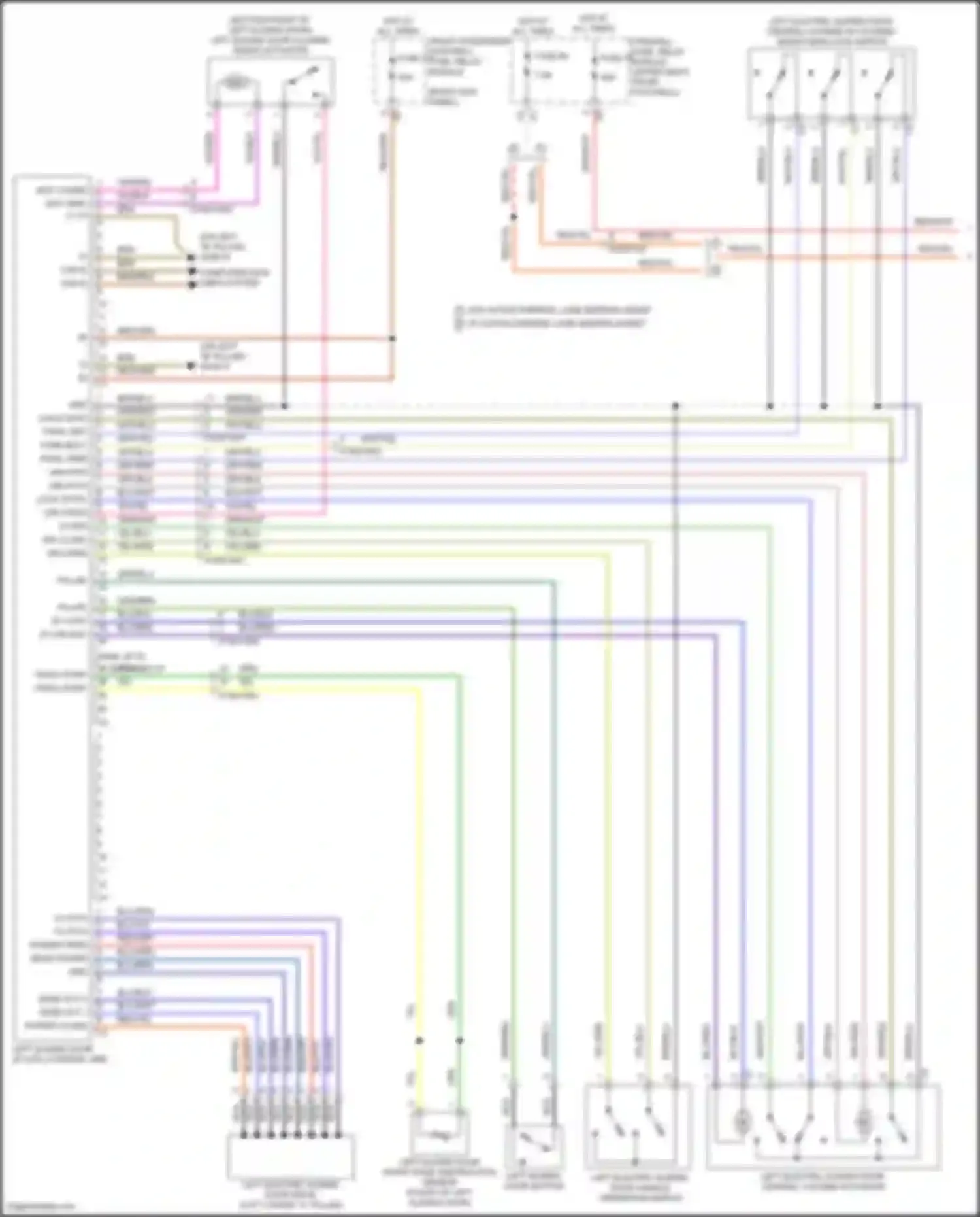Wiring diagram front passenger footwell fuse, relay module for Mercedes-Benz Vito W447 facelift (2018-2024) (3 of 3)