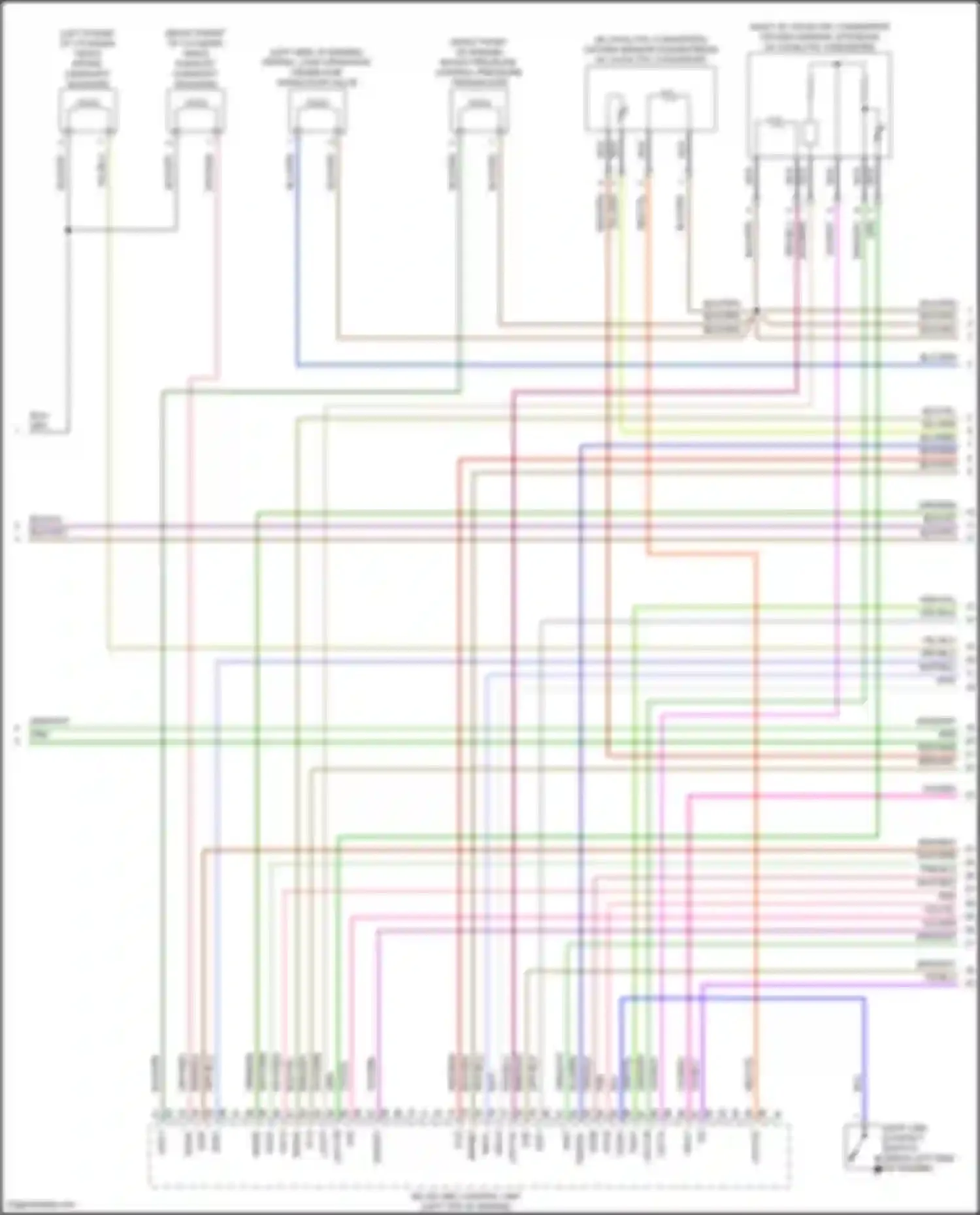 Wiring diagram oxygen sensor upstream of catalytic converter for Mercedes-Benz Vito W447 facelift (2018-2024) (1 of 1)
