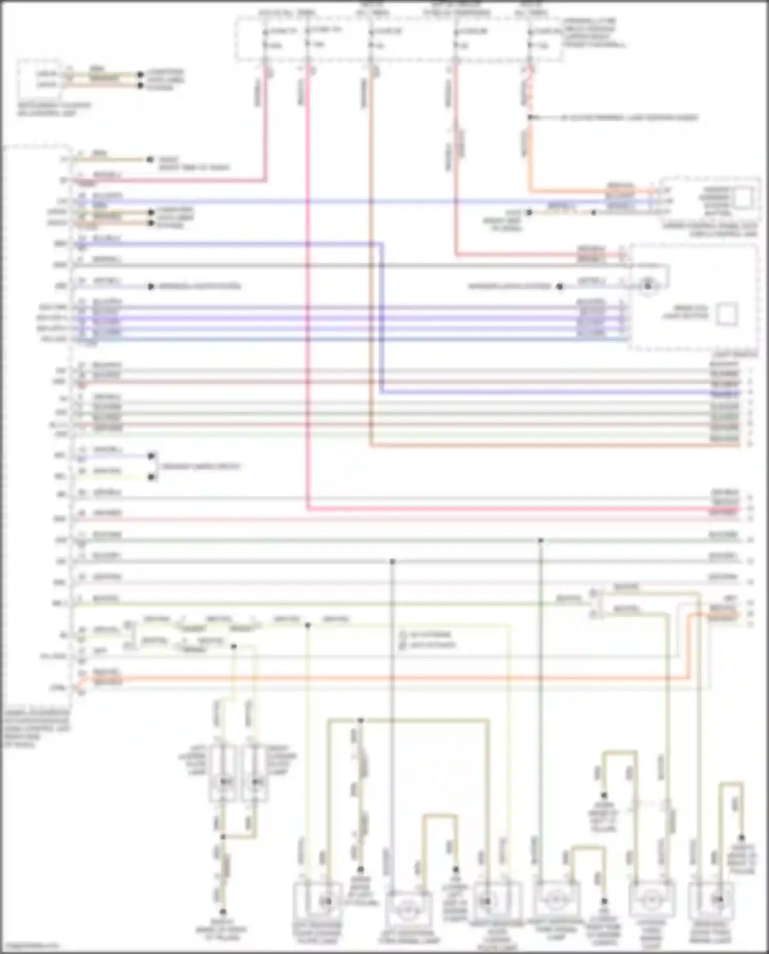 Wiring diagram right additional turn signal lamp for Mercedes-Benz Vito W447 facelift (2018-2024) (1 of 2)
