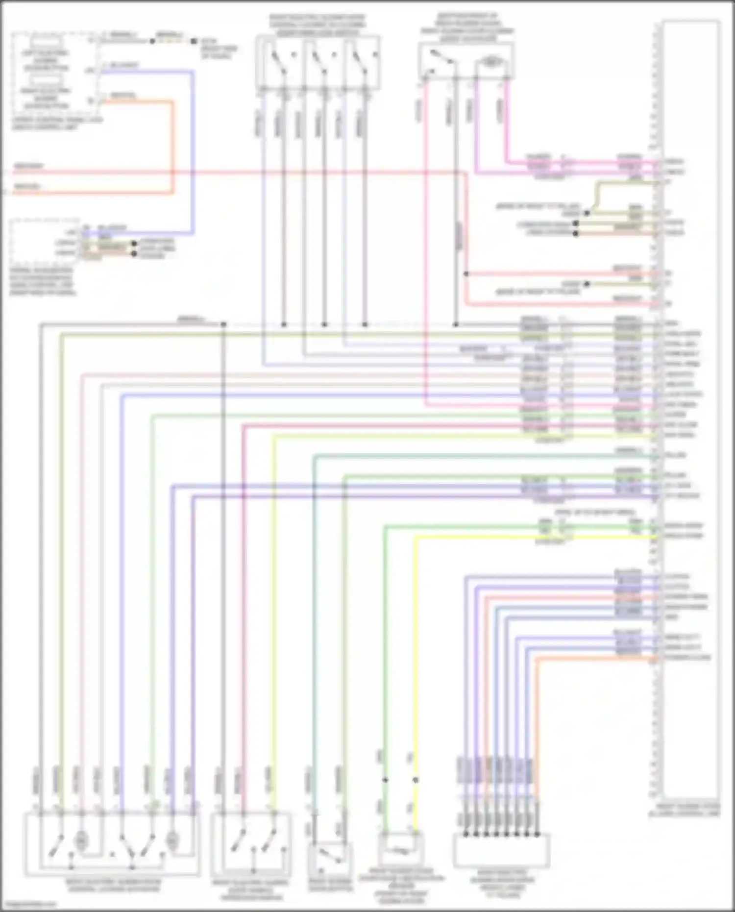 Wiring diagram right end of dash) for Mercedes-Benz Vito W447 facelift (2018-2024) (7 of 25)