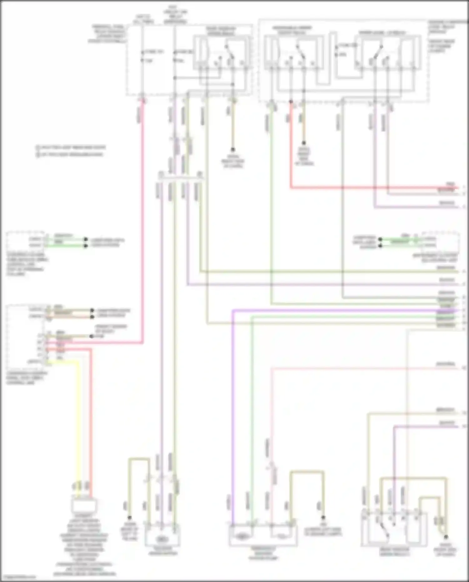 Wiring diagram w/ rain sensor for Mercedes-Benz Vito W447 facelift (2018-2024) (2 of 2)