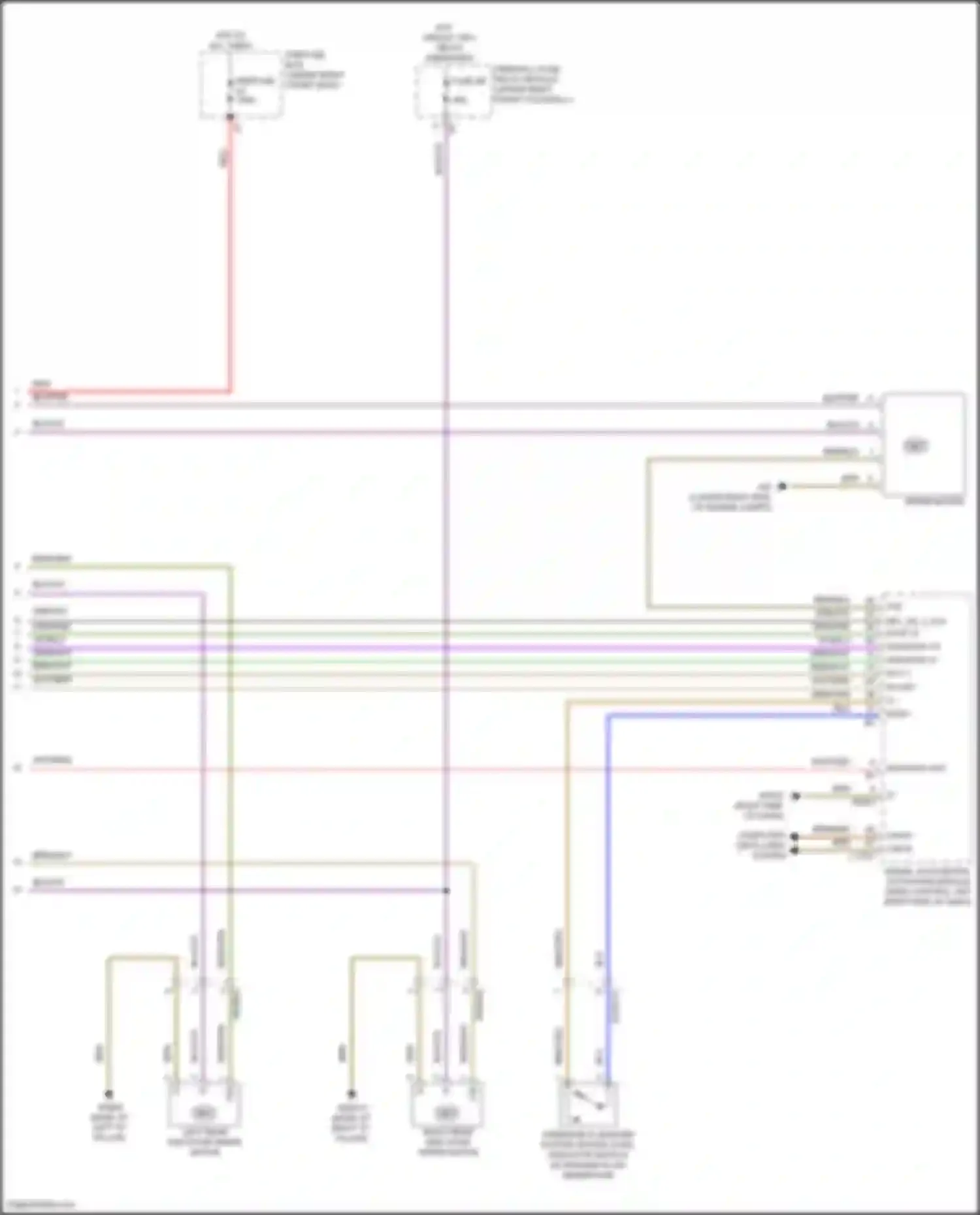 Wiring diagram windshield washer system water level indicator switch for Mercedes-Benz Vito W447 facelift (2018-2024) (1 of 1)
