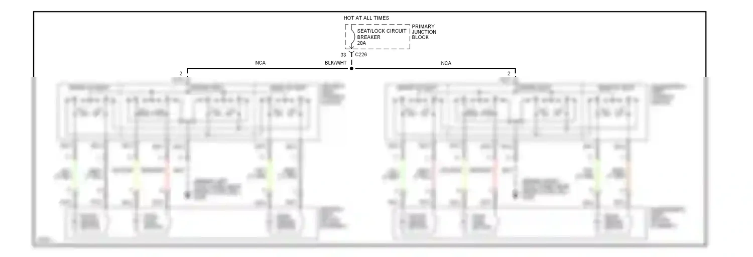 Wiring diagram blk for Mercury Cougar VII (1989-1997) (46 of 60)