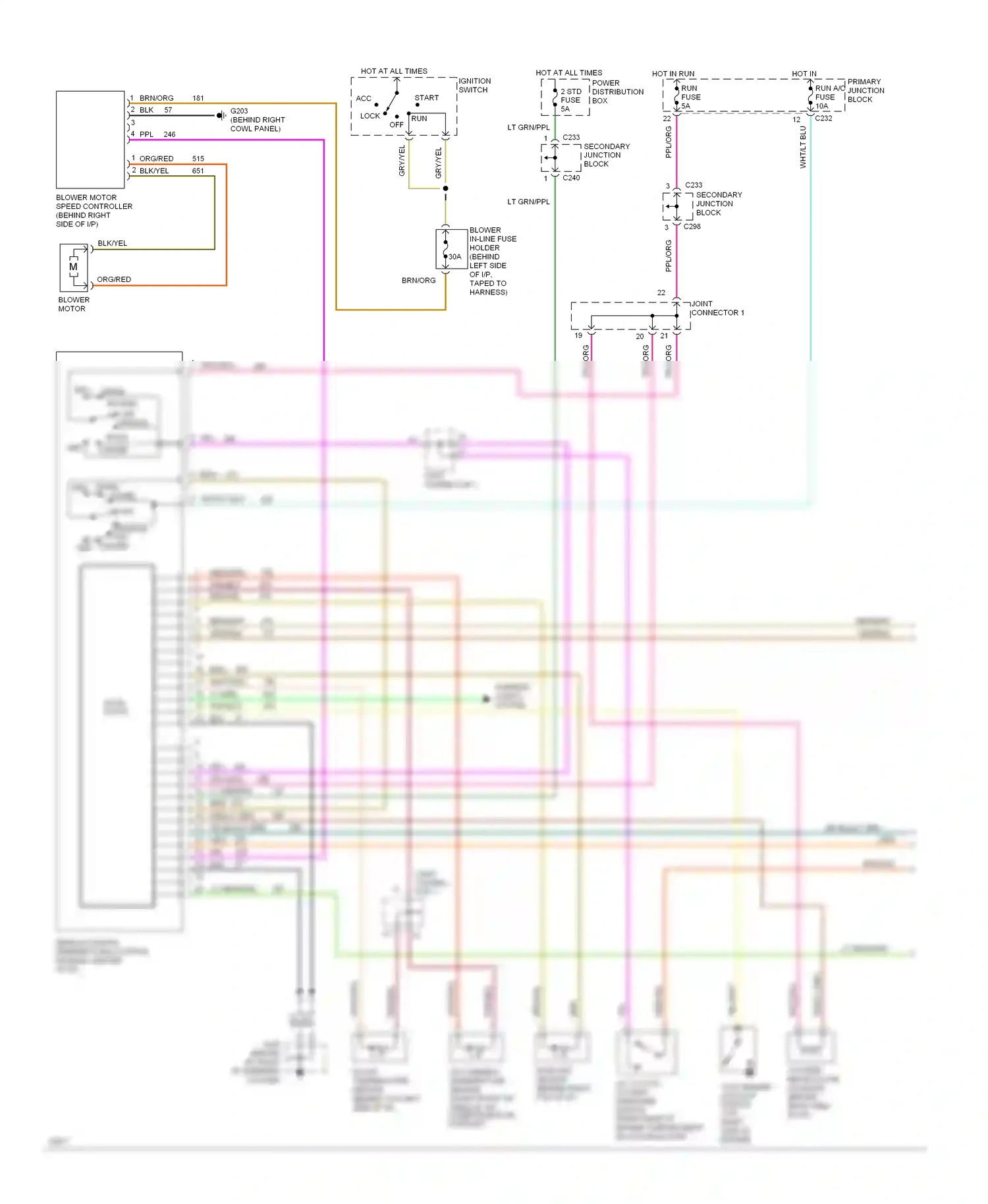Wiring diagram max norm for Mercury Cougar VII (1989-1997) (1 of 1)