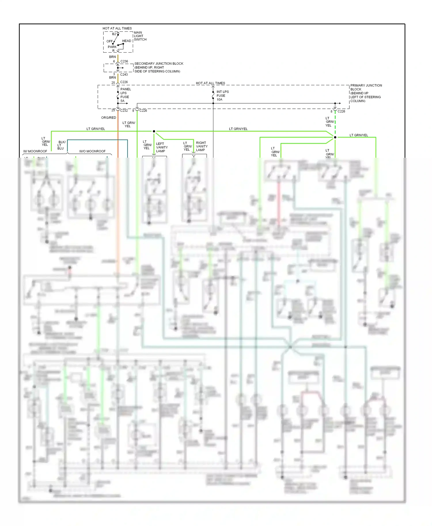 Wiring diagram solid state for Mercury Cougar VII (1989-1997) (11 of 13)