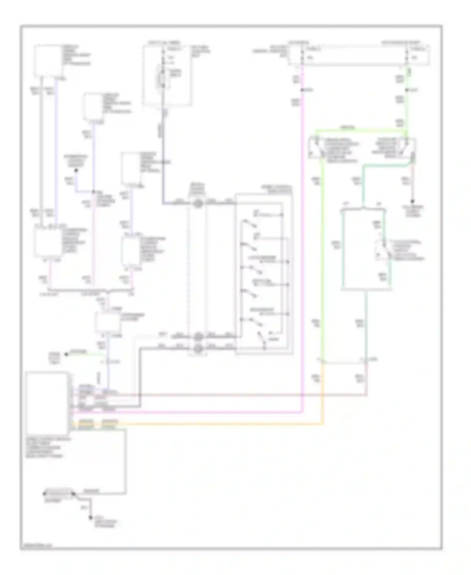 Cougar Mercury VIII (1998-2002): Cruise control circuit