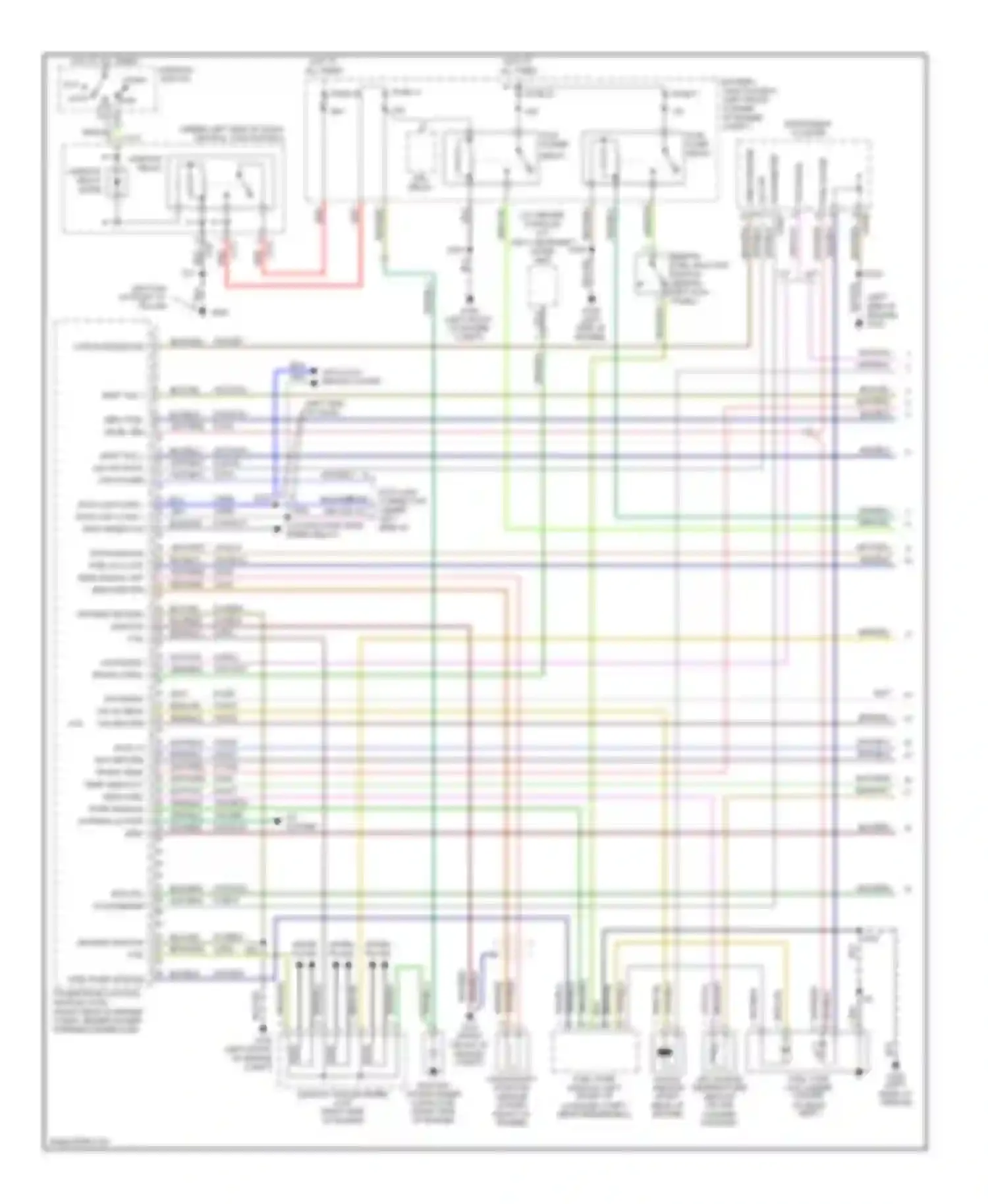Cougar Mercury VIII (1998-2002): Wiring diagram engine performance 2.5ls (1 of 3)