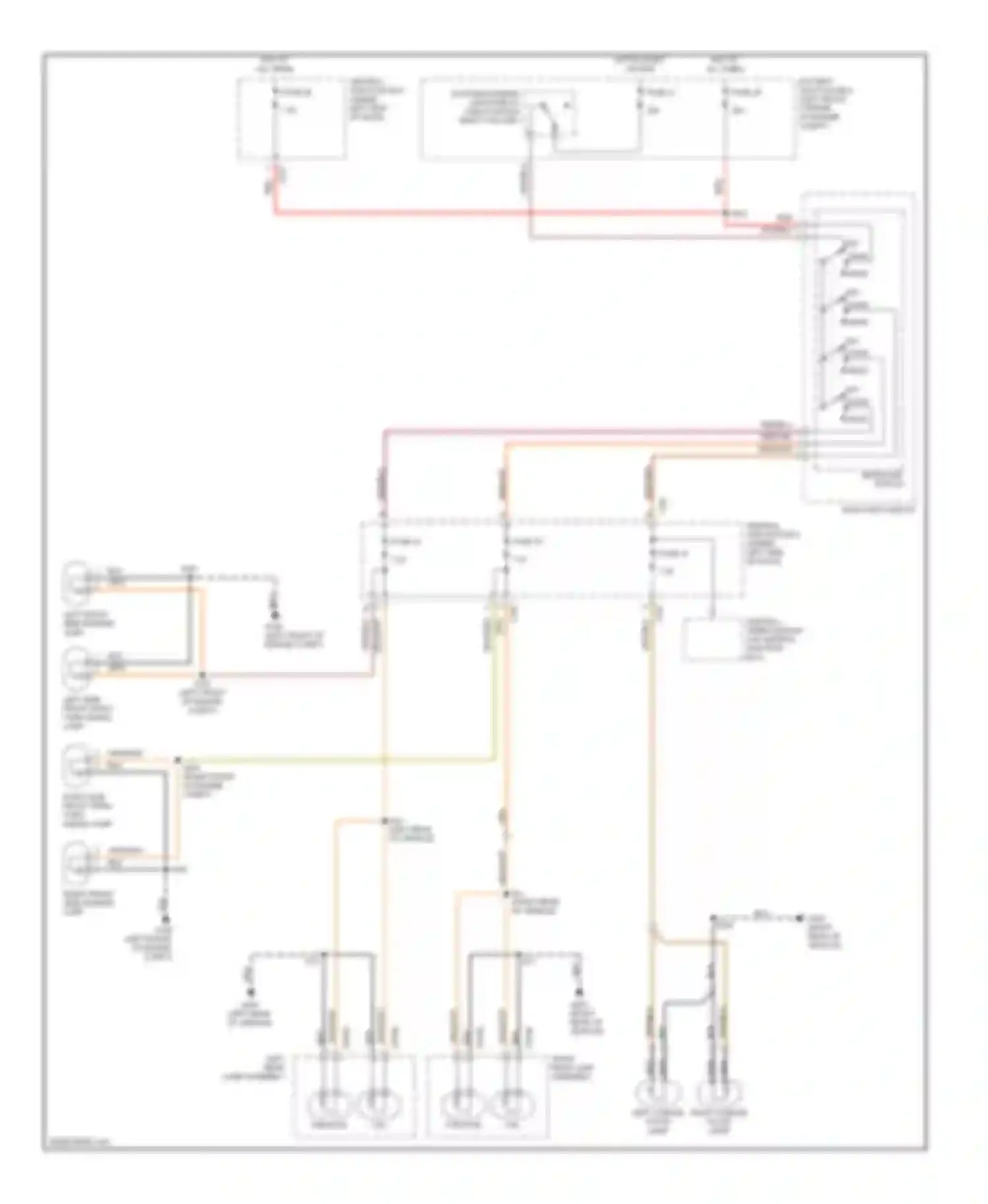 Cougar Mercury VIII (1998-2002): Park & license lamps circuit, high option content