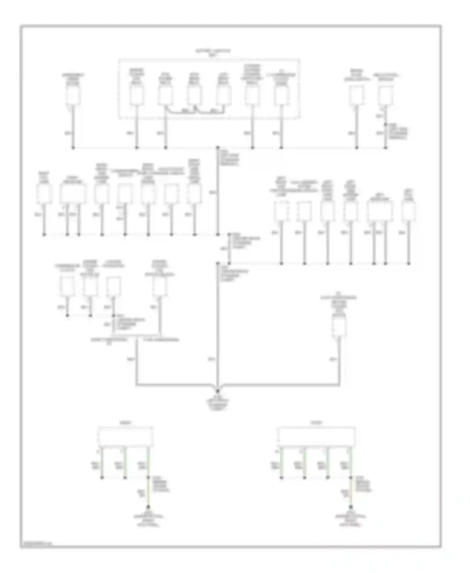 Cougar Mercury VIII (1998-2002): Ground distribution circuit (3 of 3)