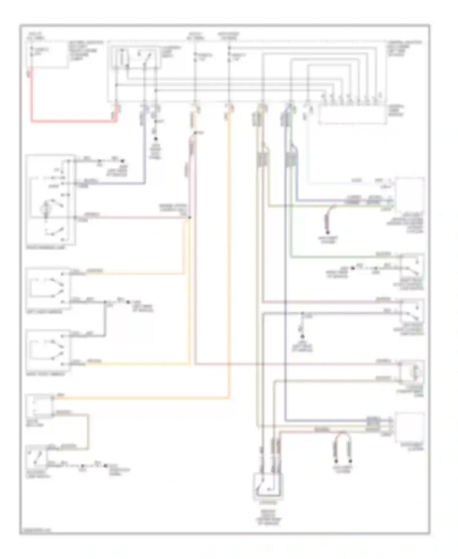 Cougar Mercury VIII (1998-2002): Courtesy lamps circuit, high option content