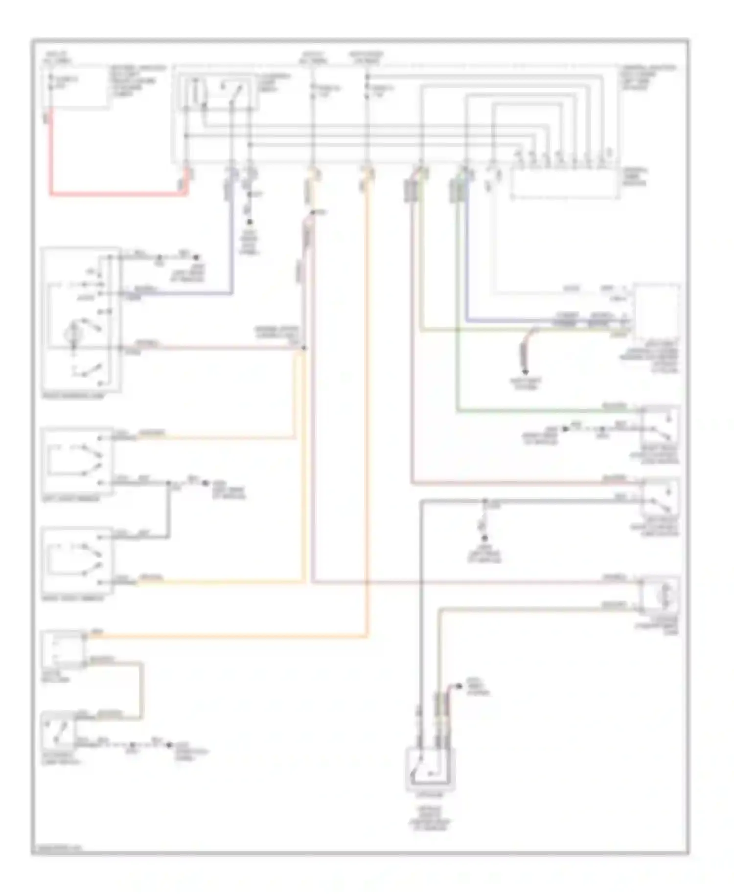 Cougar Mercury VIII (1998-2002): Courtesy lamps circuit, low option content