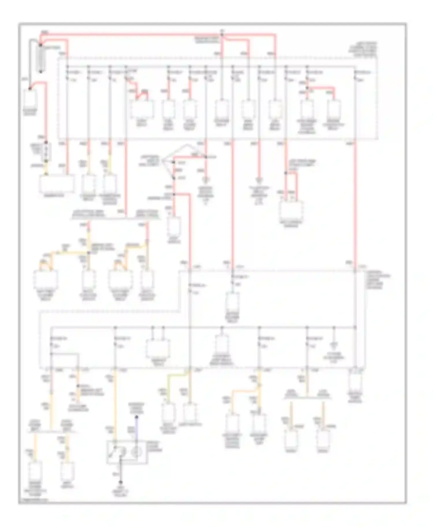 Cougar Mercury VIII (1998-2002): Power distribution circuit (1 of 4)