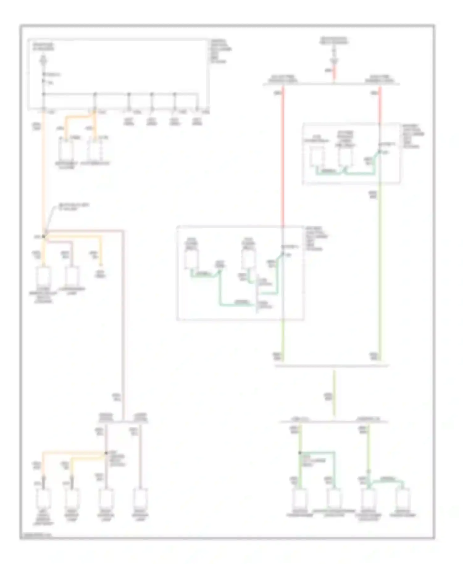 Cougar Mercury VIII (1998-2002): Power distribution circuit (3 of 4)