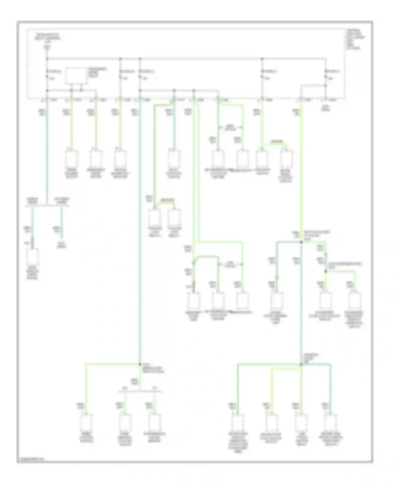 Cougar Mercury VIII (1998-2002): Power distribution circuit (4 of 4)