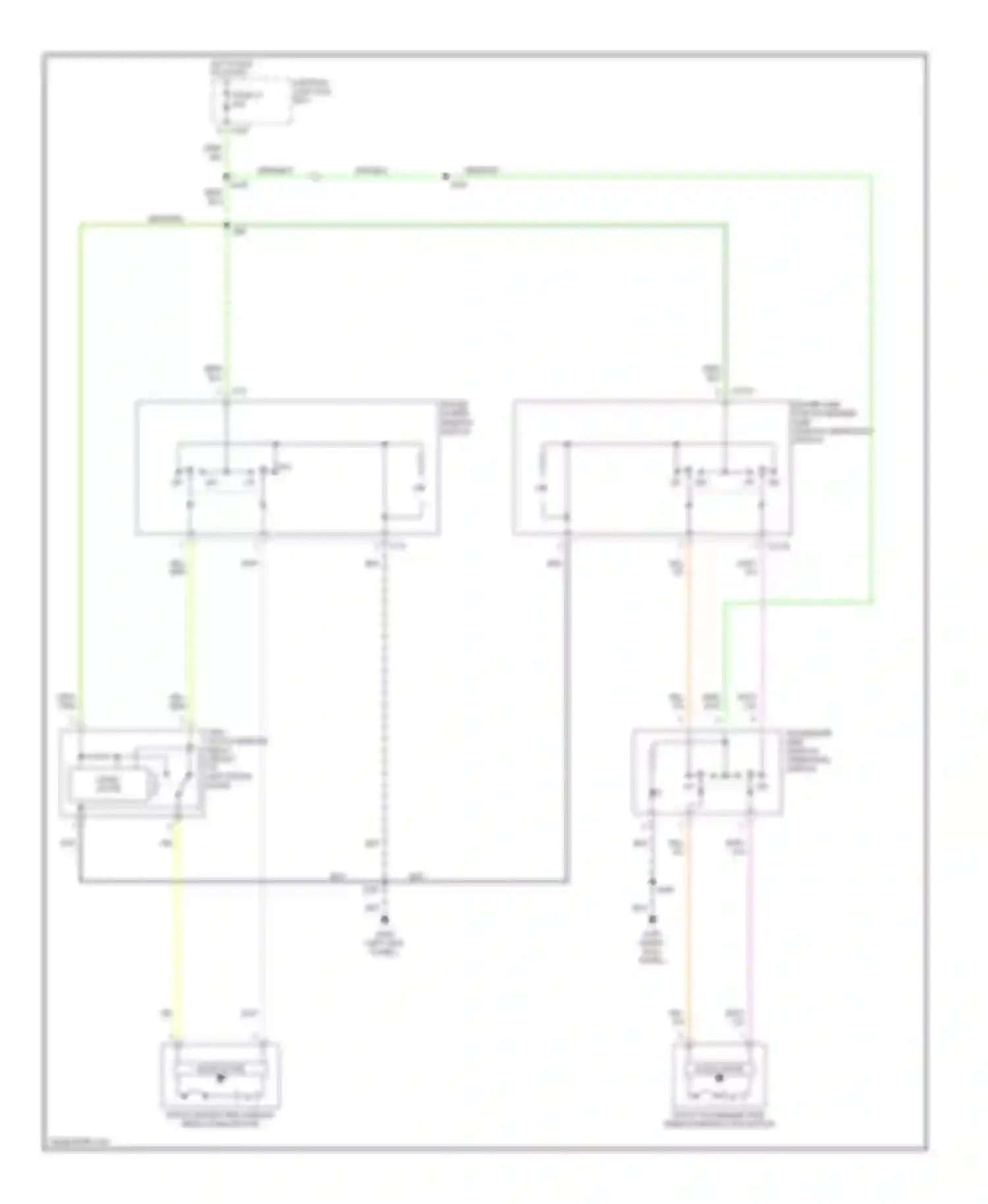 Cougar Mercury VIII (1998-2002): Power window circuit