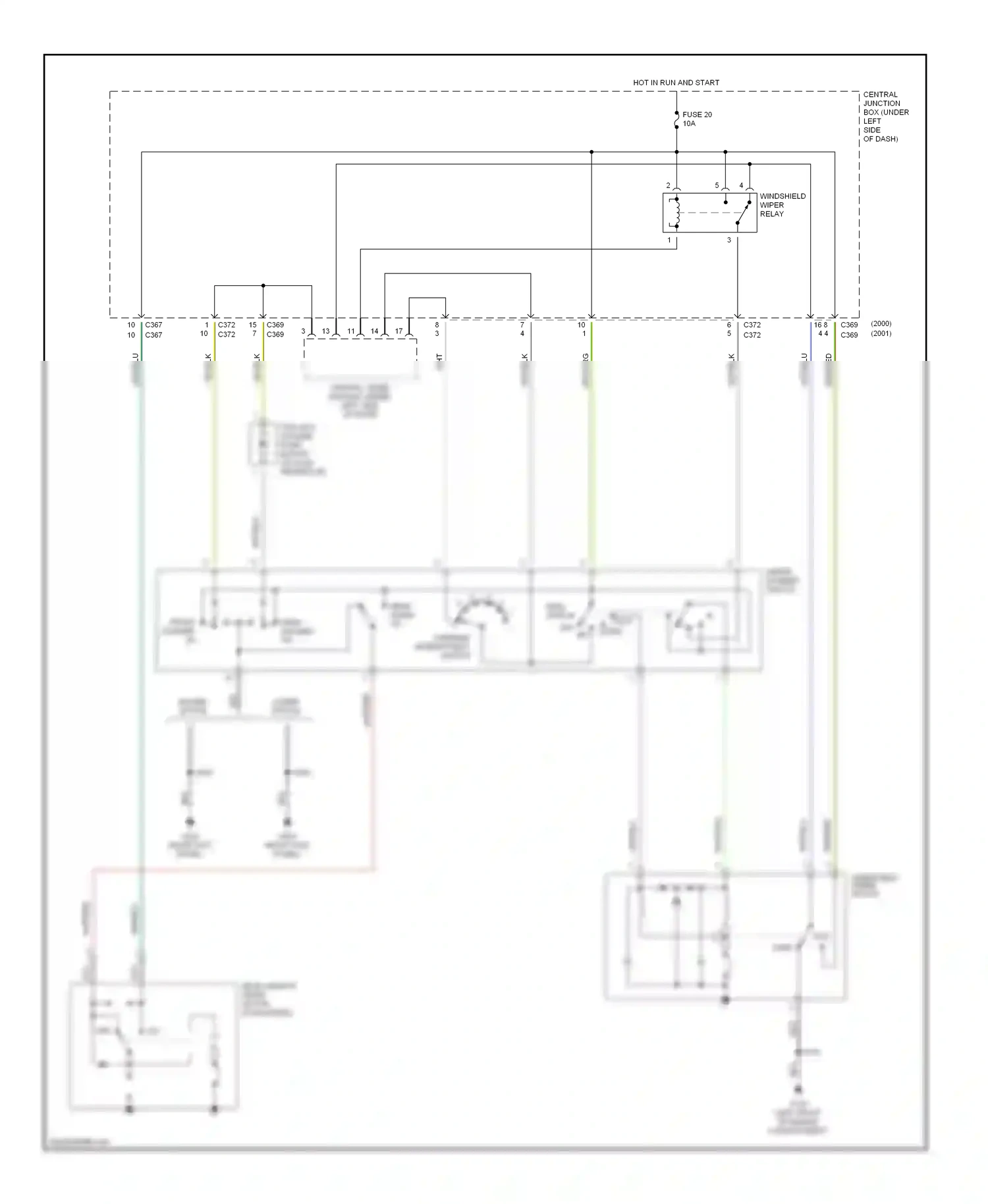 Wiring diagram off on for Mercury Cougar VIII (1998-2002) (1 of 1)