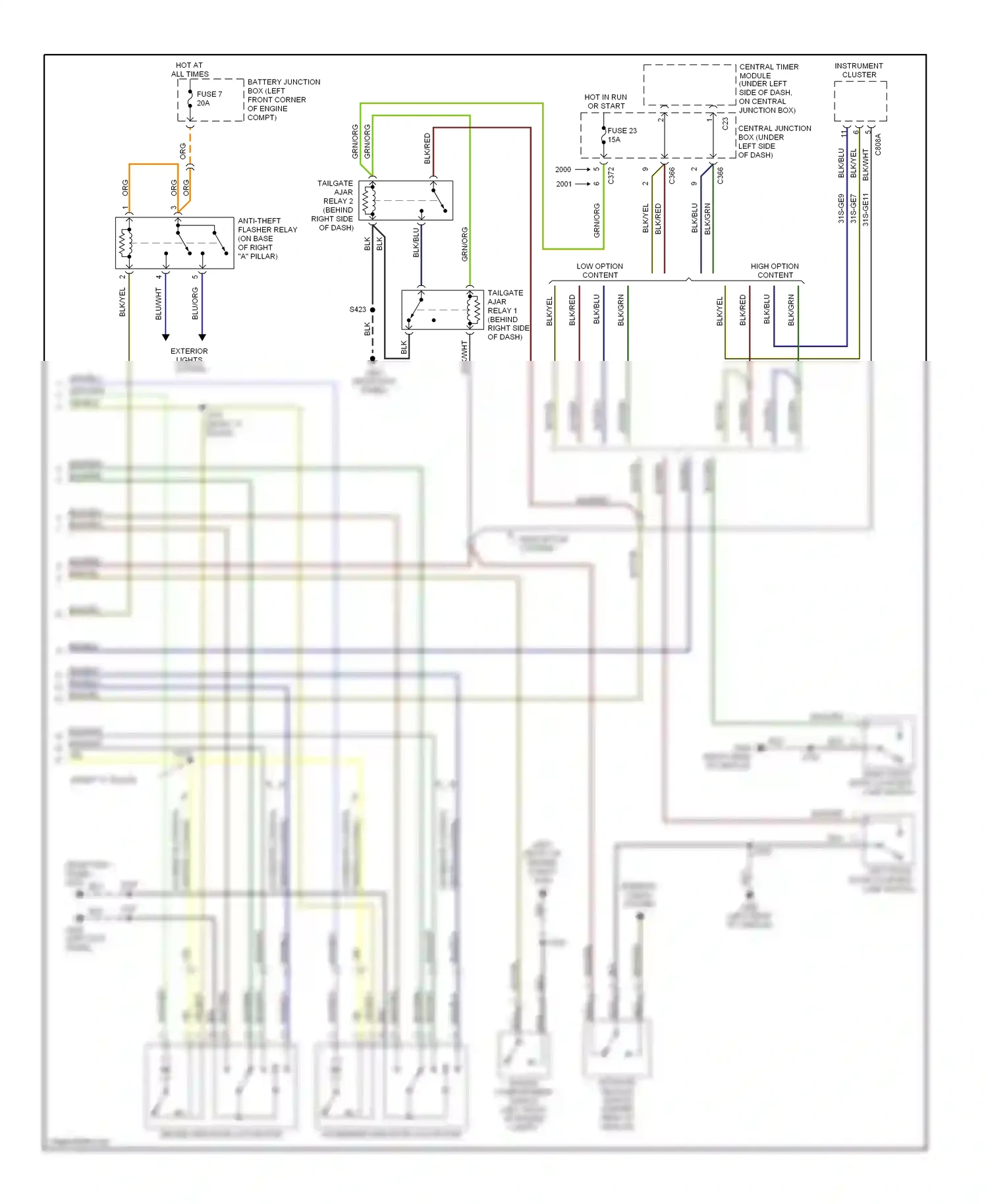 Wiring diagram org/ for Mercury Cougar VIII (1998-2002) (5 of 31)