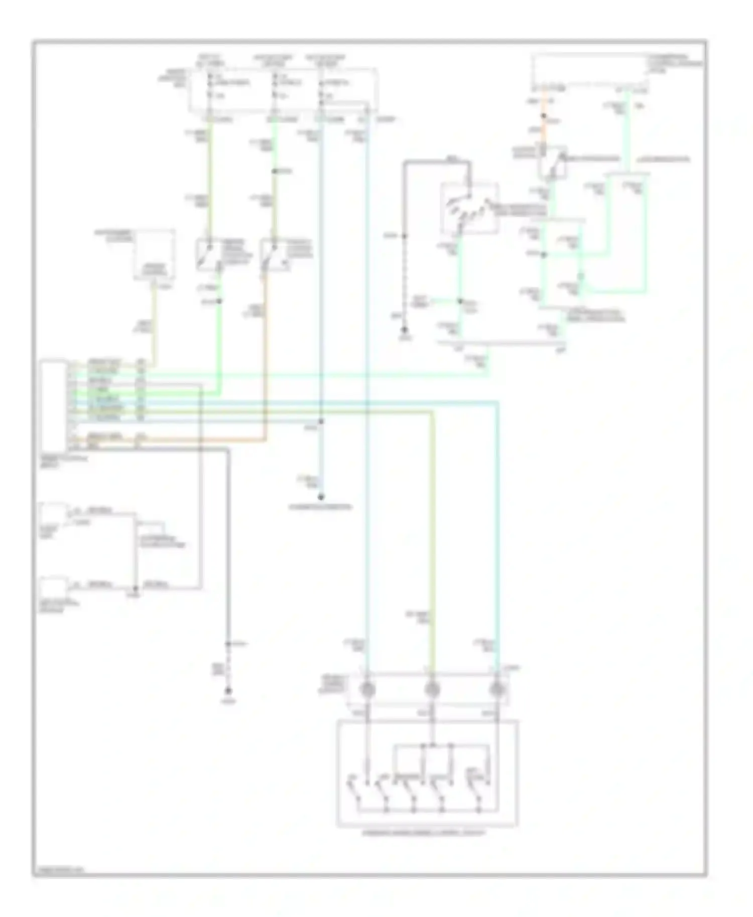 Mariner Mercury I (2004-2007): Cruise control circuit