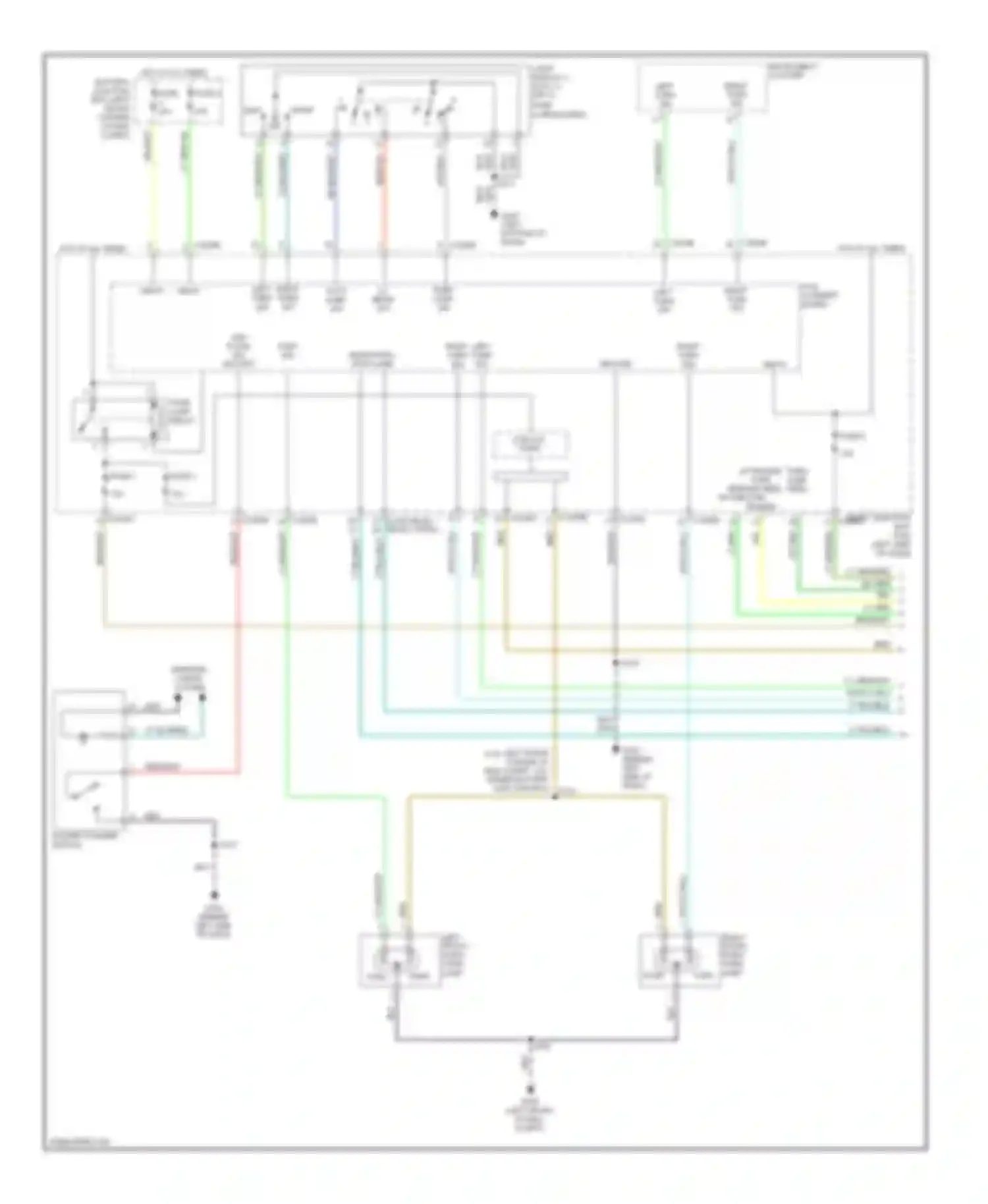 Mariner Mercury I (2004-2007): Exterior lamps & trailer connector circuit (1 of 2)