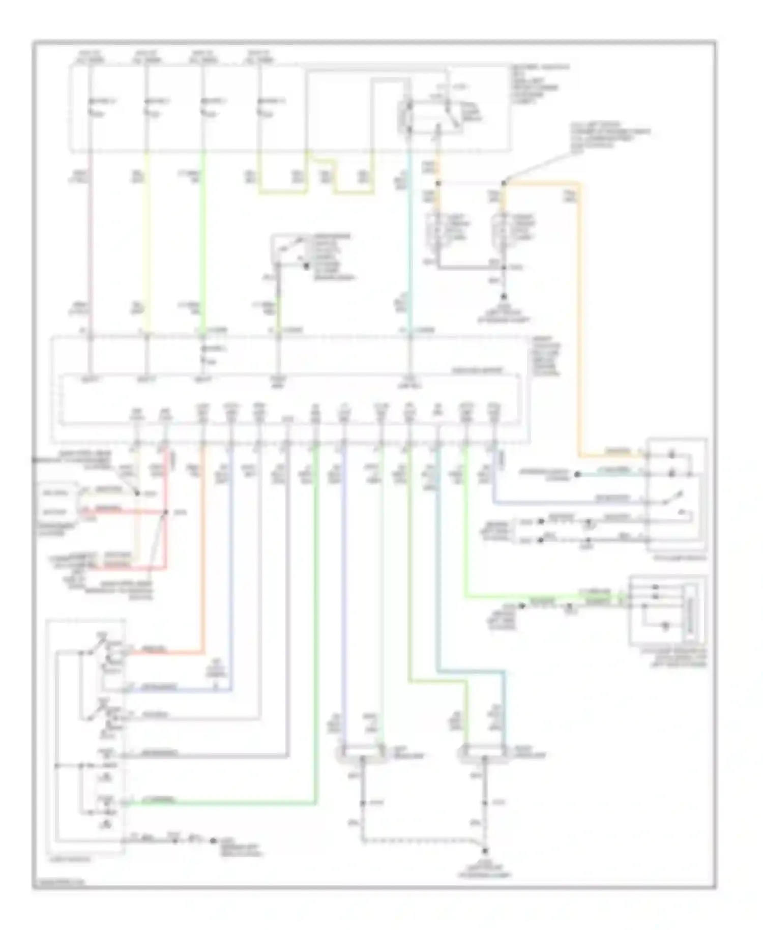 Mariner Mercury I (2004-2007): Headlights circuit