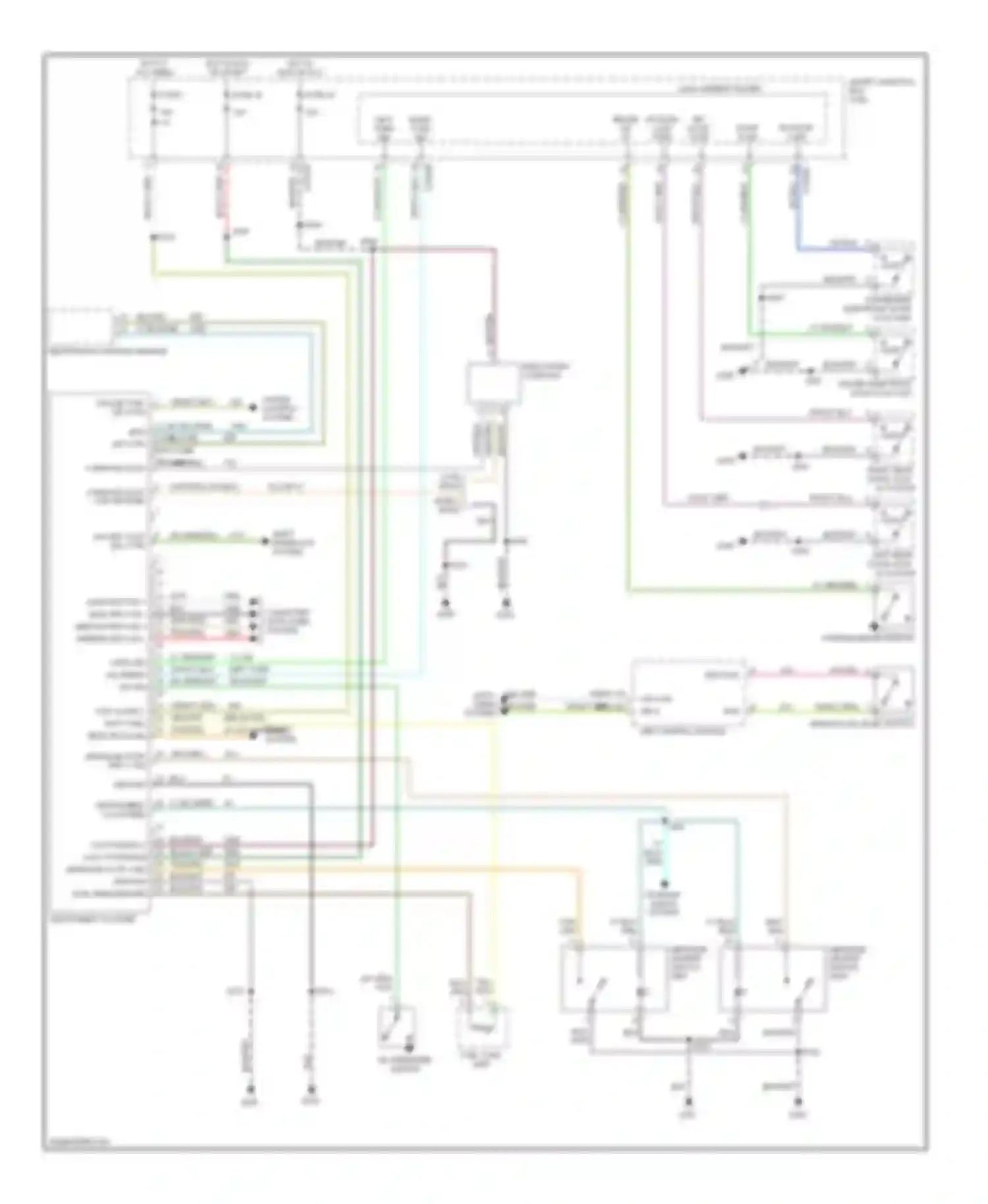 Mariner Mercury I (2004-2007): Instrument cluster circuit
