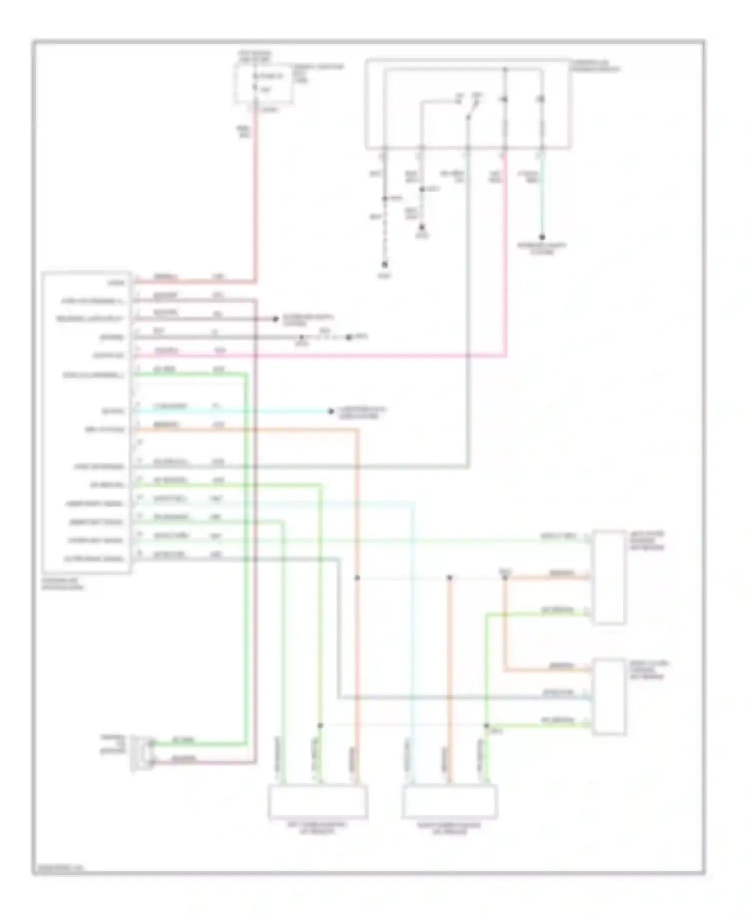 Mariner Mercury I (2004-2007): Parking assistant circuit
