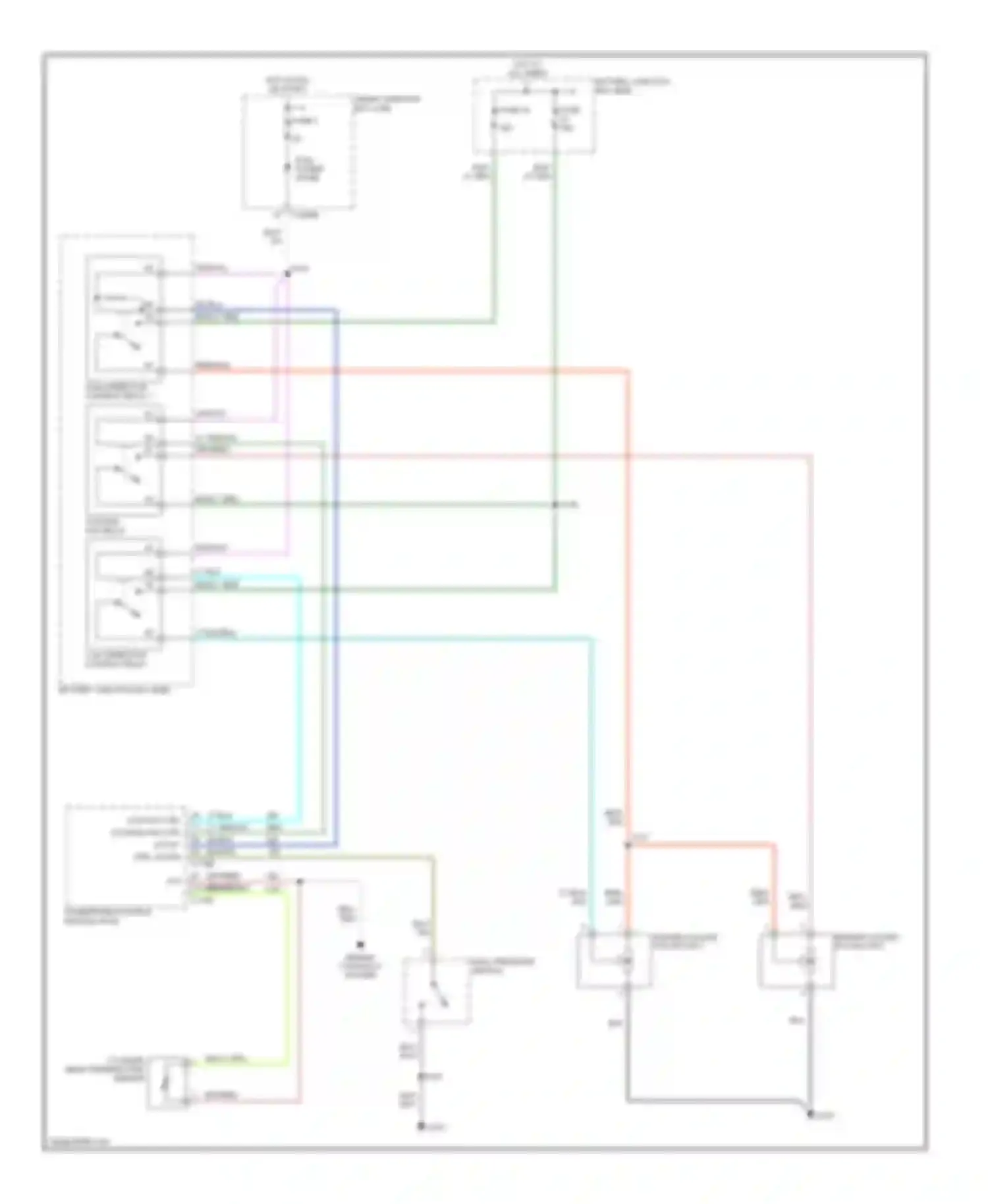 Wiring diagram dual pressure switch for Mercury Mariner I (2004-2007) (1 of 4)