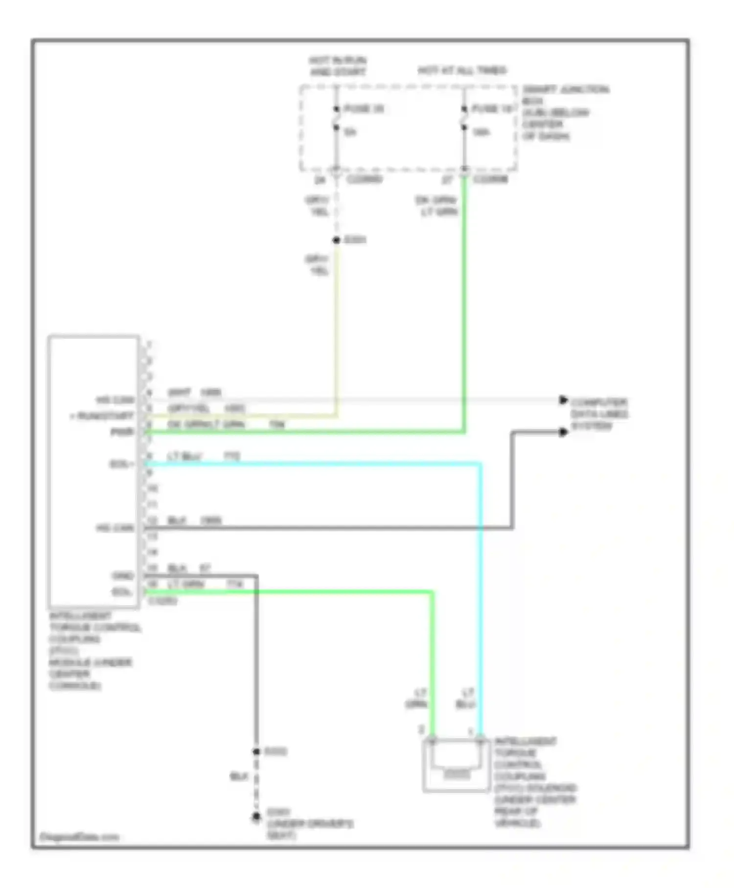 Wiring diagram gry/yel for Mercury Mariner I (2004-2007) (1 of 6)