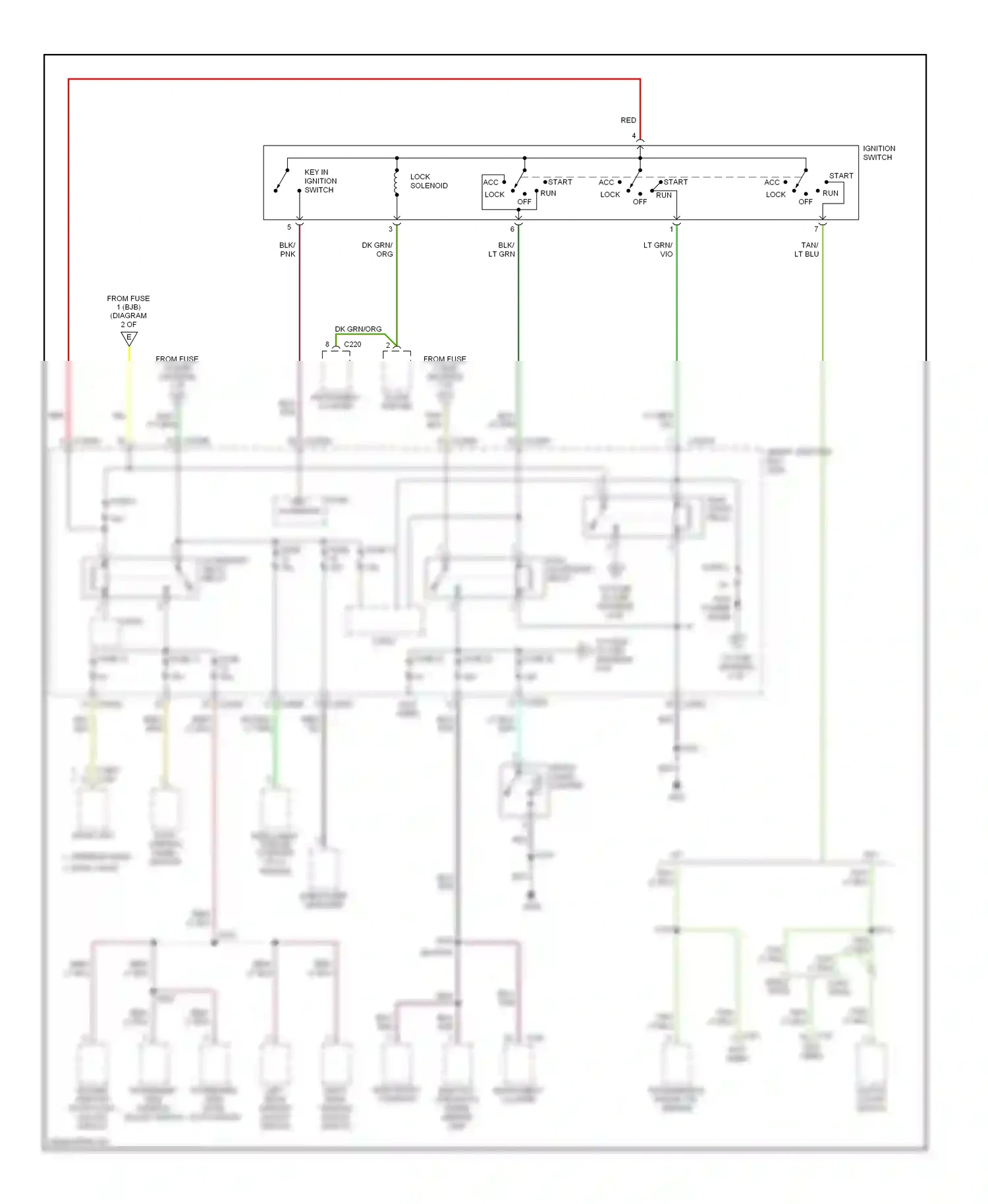 Mercury Mariner I (2004-2007) intelligent torque coupling (itcc) module wiring diagram  (1 of 2)