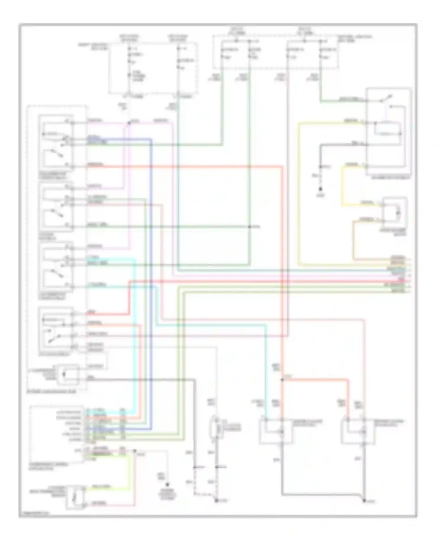 Wiring diagram low speed fan control relay for Mercury Mariner I (2004-2007) (1 of 6)