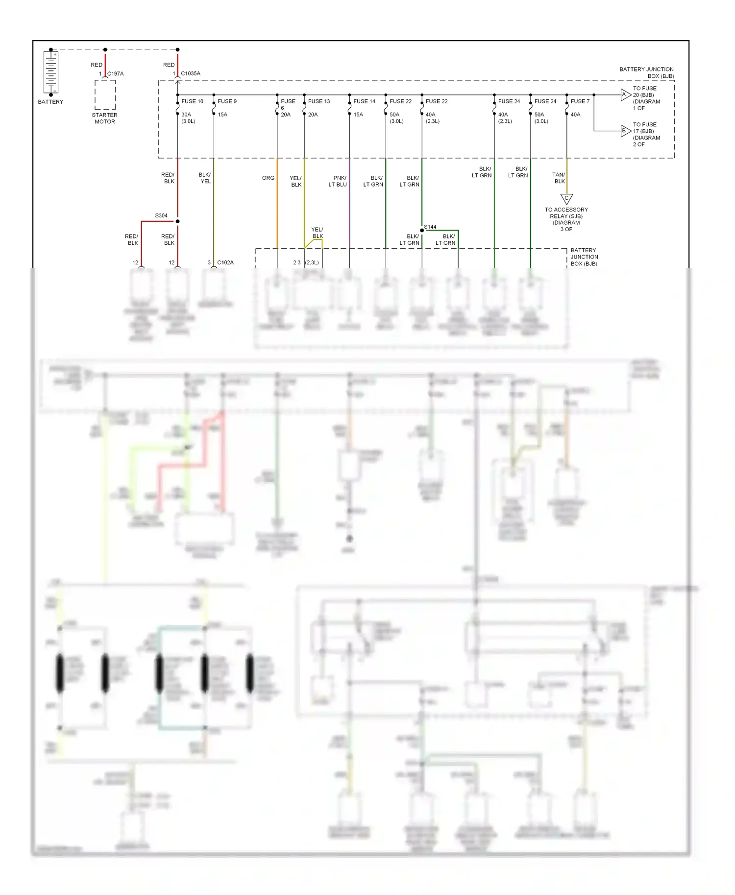 Mercury Mariner I (2004-2007) powertrain control module (pcm) wiring diagram  (14 of 18)